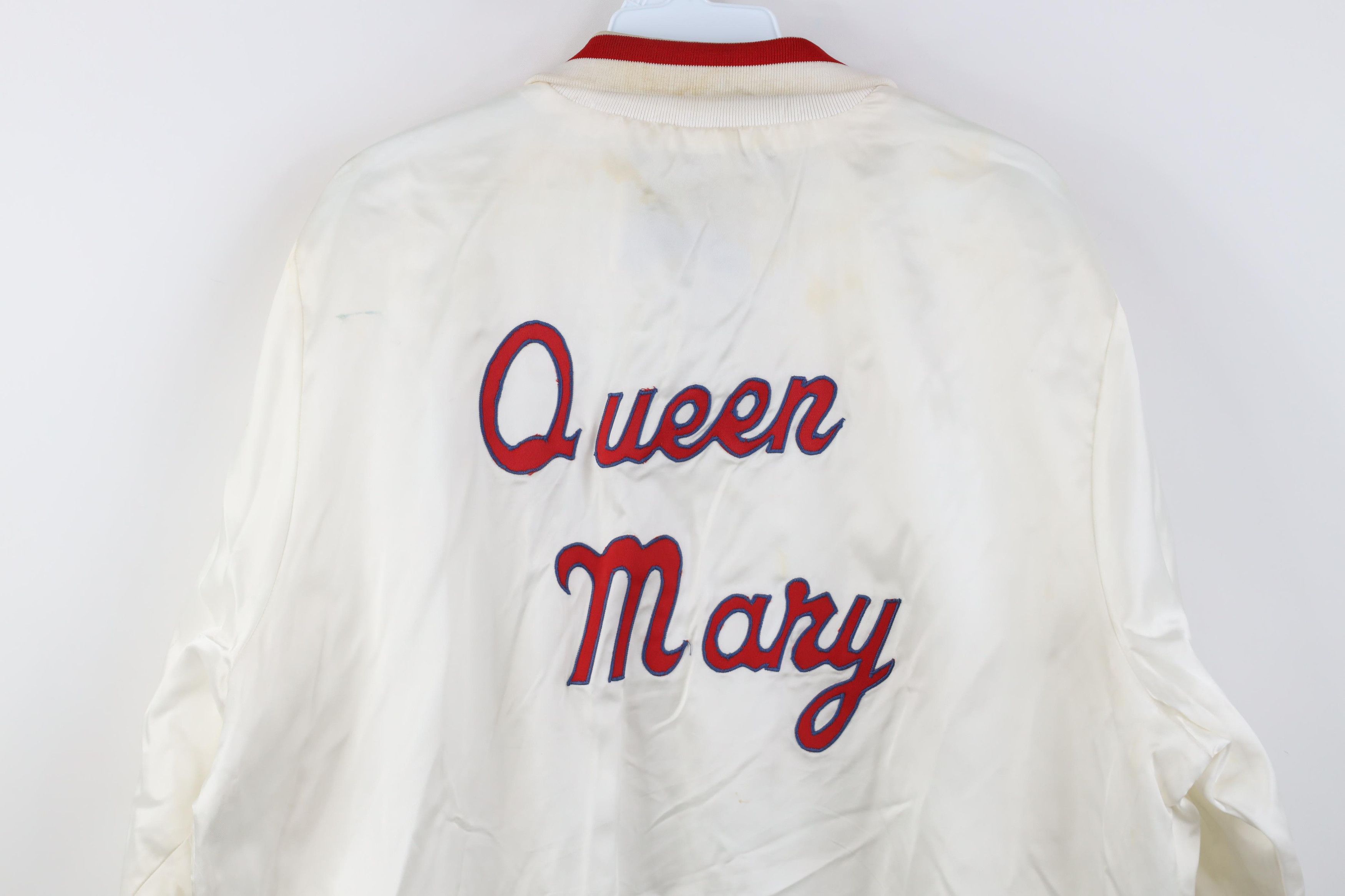 Vintage Vintage 60s Queen Mary British Ocean Liner Satin Jacket USA Size XL / US 12-14 / IT 48-50 - 20 Thumbnail