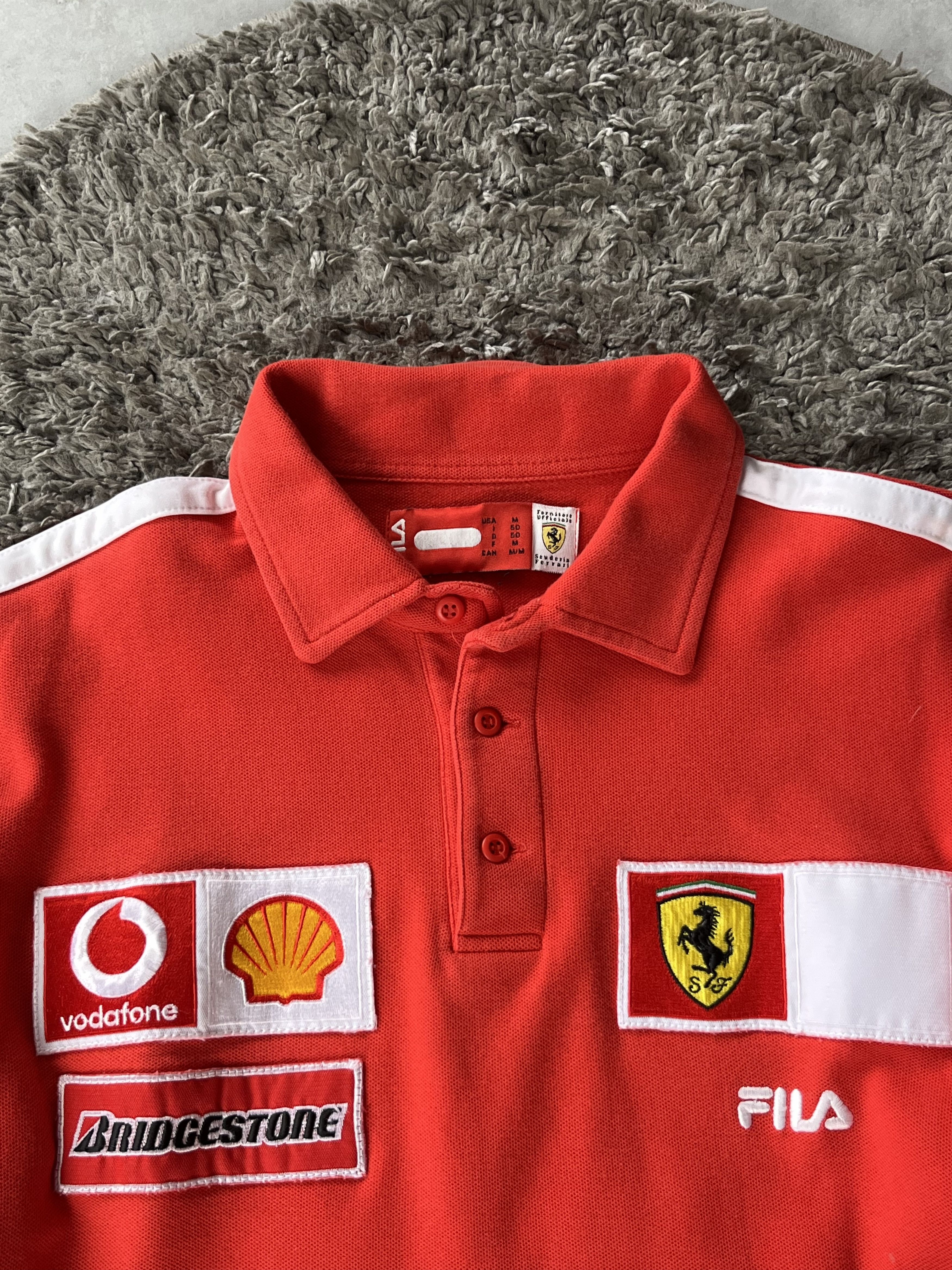 Ferrari Vintage Polo Fila x Ferrari Racing Style Vodafone Size US M / EU 48-50 / 2 - 5 Thumbnail