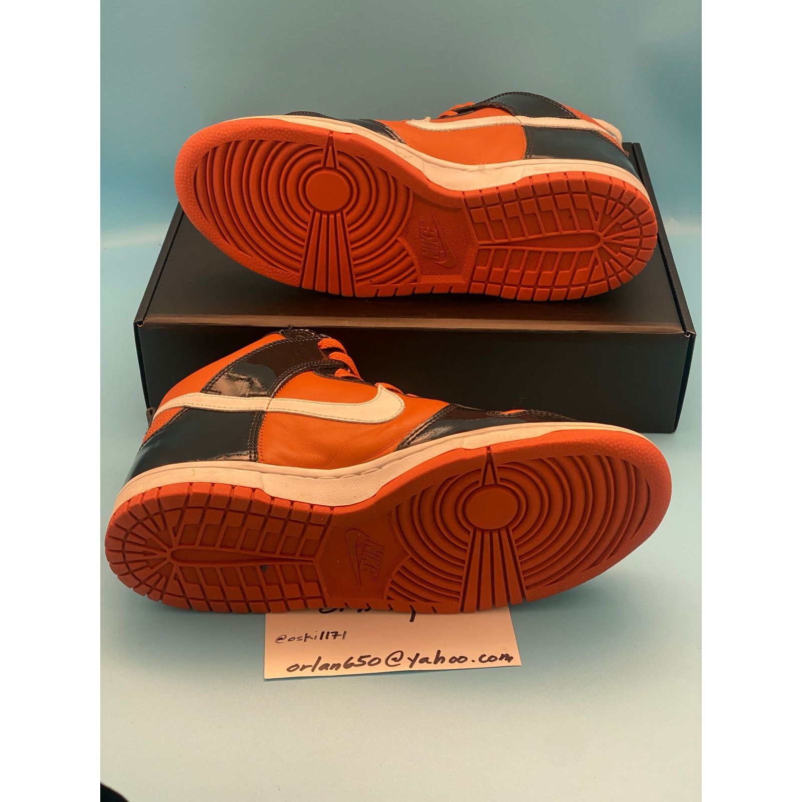 Nike Nike Dunk High "Mesa Orange" 2003 m8.5 w10 Size US 8.5 / EU 41-42 - 3 Thumbnail