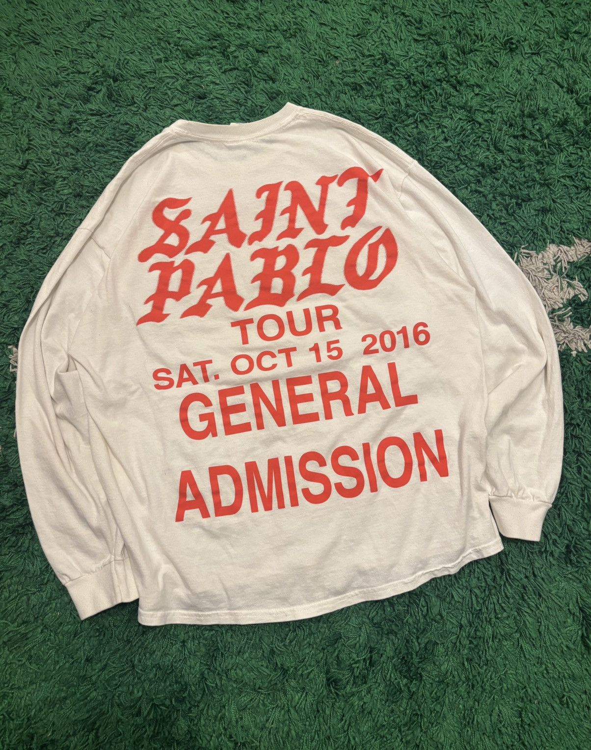 Kanye West 2016 Kanye West Saint Pablo Tour L/S Tee Size US XL / EU 56 / 4 - 7 Thumbnail