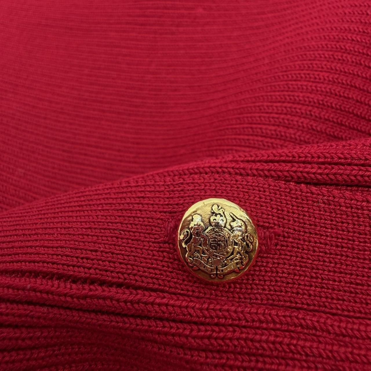 Polo Ralph Lauren Ralph Lauren red silk cardigan with gold buttons. Size L Size L / US 10 / IT 46 - 4 Thumbnail