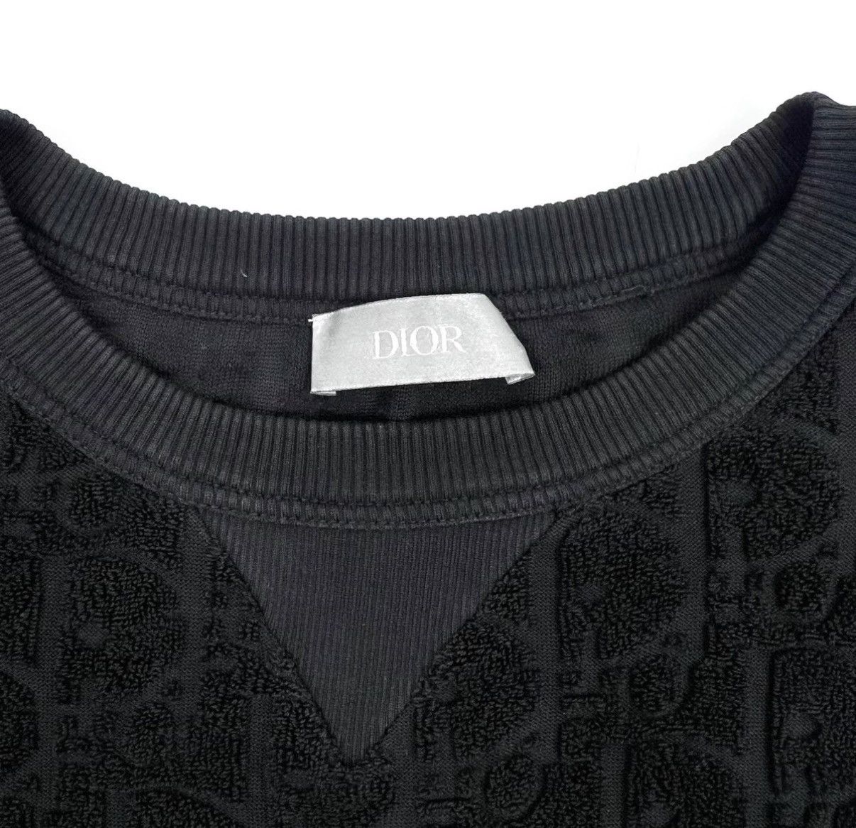 Dior Dior Black All-Over Monogram Logo Towel Short Sleeve K12 Size US S / EU 44-46 / 1 - 3 Thumbnail