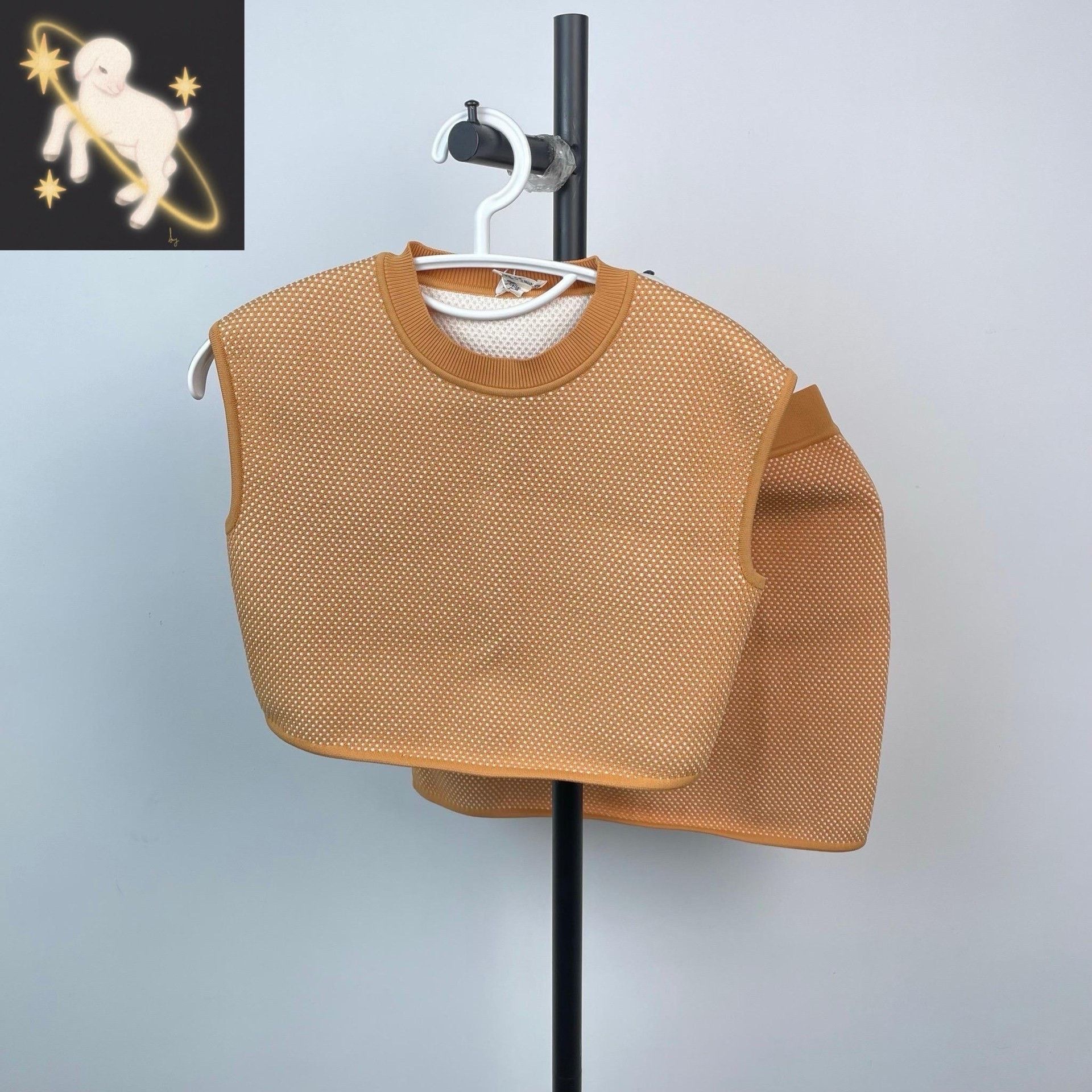 Hermes Hermes Knit Orange Tank Top 36 Women Size S / US 4 / IT 40 - 1 Thumbnail