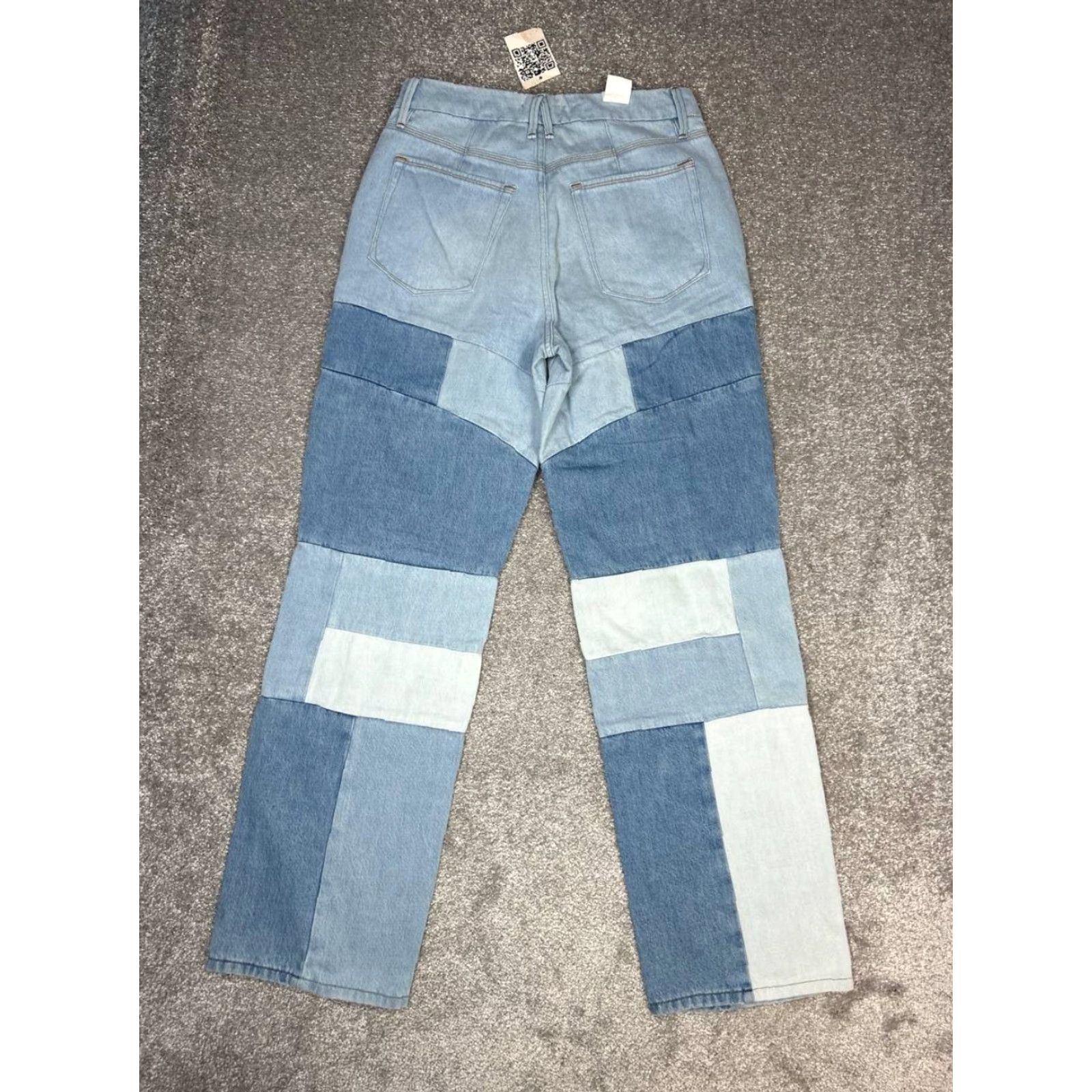 Good American VINTAGE Good American 90s Patchwork Jeans Womens 4 Blue Cotton 30x32 New Size 27" / US 4 / IT 40 - 2 Thumbnail