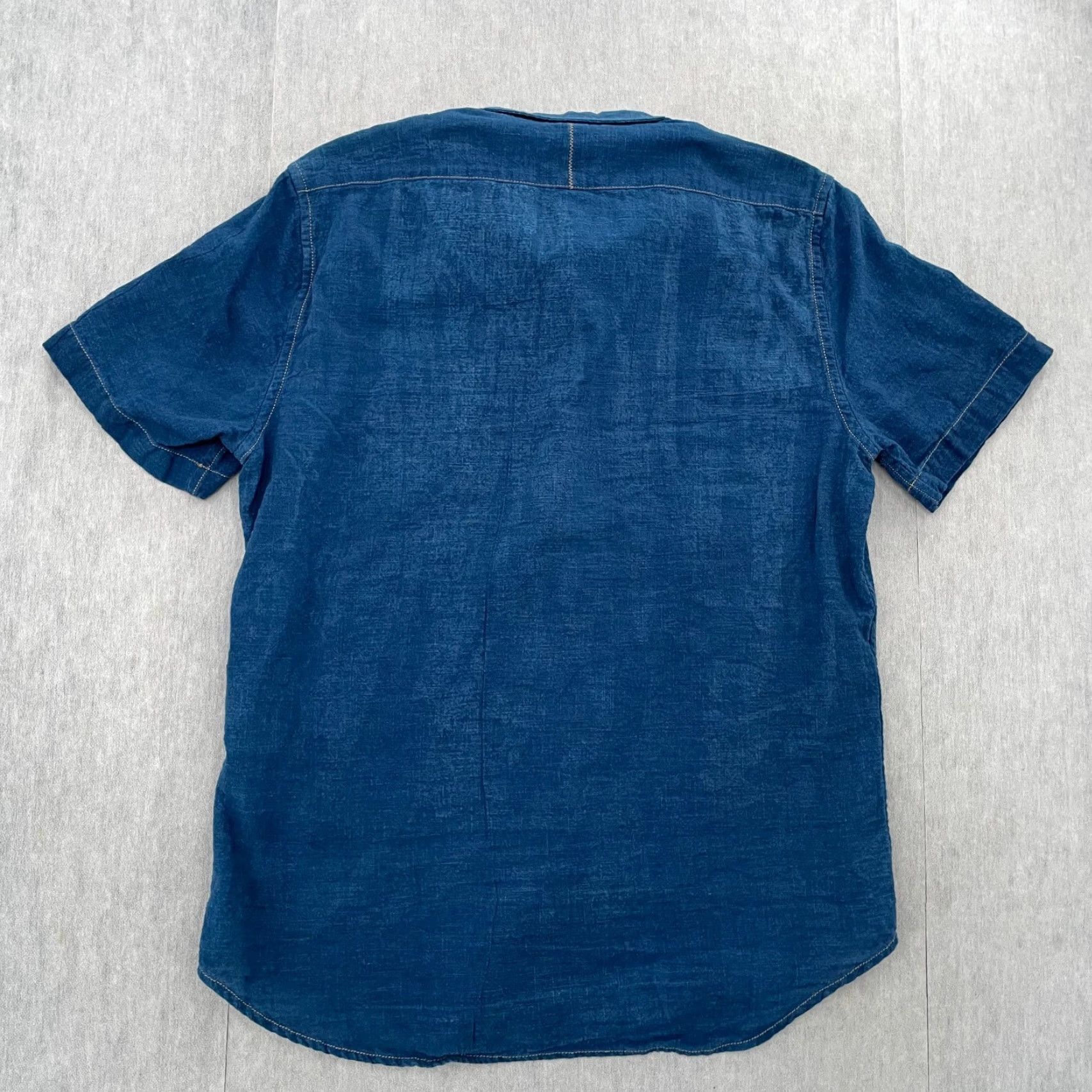 CO & Sons Garment Co Shirt Mens M Adult Medium Blue Button Up Pocket Cotton Shirt Size US M / EU 48-50 / 2 - 2 Thumbnail