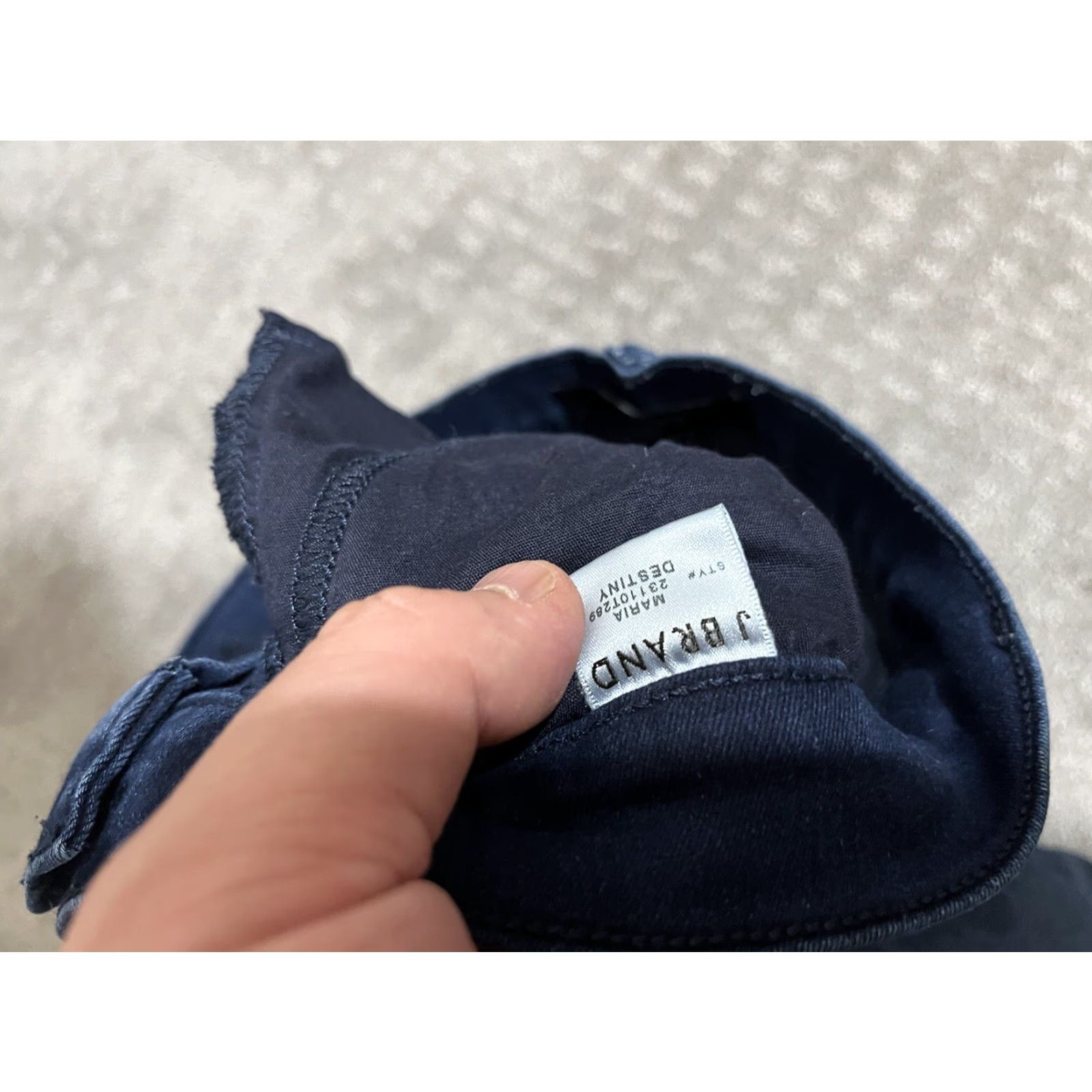 J Brand J Brand Maria Destiny Denim Jeans Womens 26x29 Blue Solid Cotton Blend Skinny Pockets Size 26" / US 2 / IT 38 - 7 Thumbnail