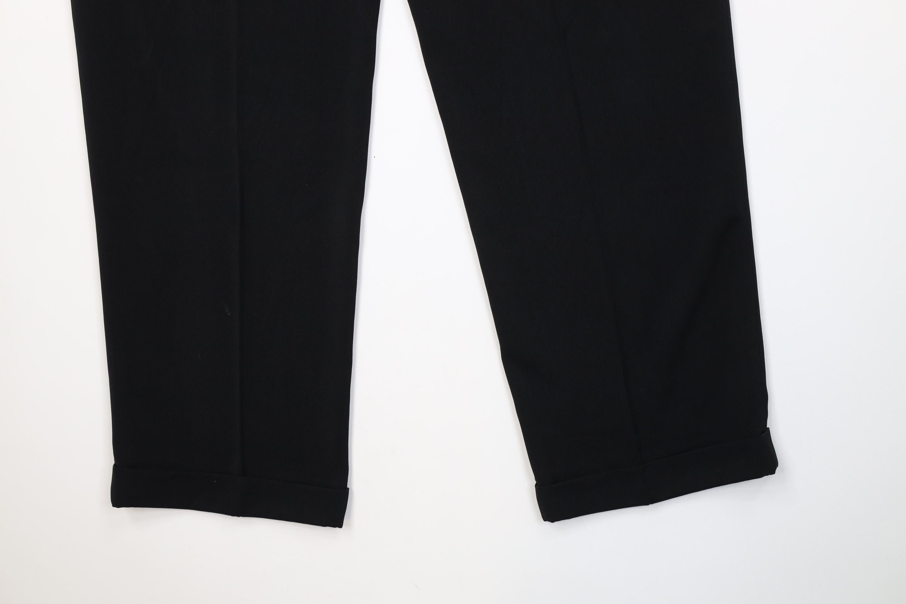 Vintage Deadstock Vintage 90s Streetwear Wide Leg Chino Pants Black Size US 34 / EU 50 - 14 Thumbnail