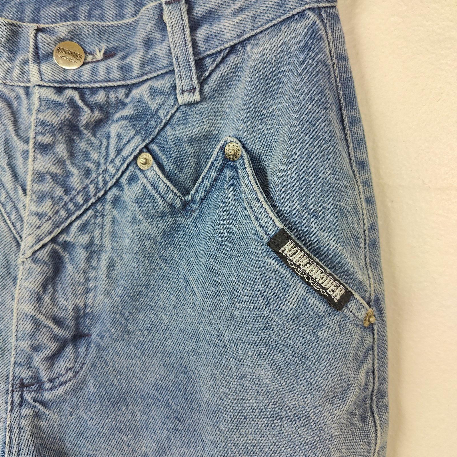 Other Vintage Roughrider Jeans Womens 25 Medium Wash Size 25" / US 0 / IT 36 - 3 Thumbnail