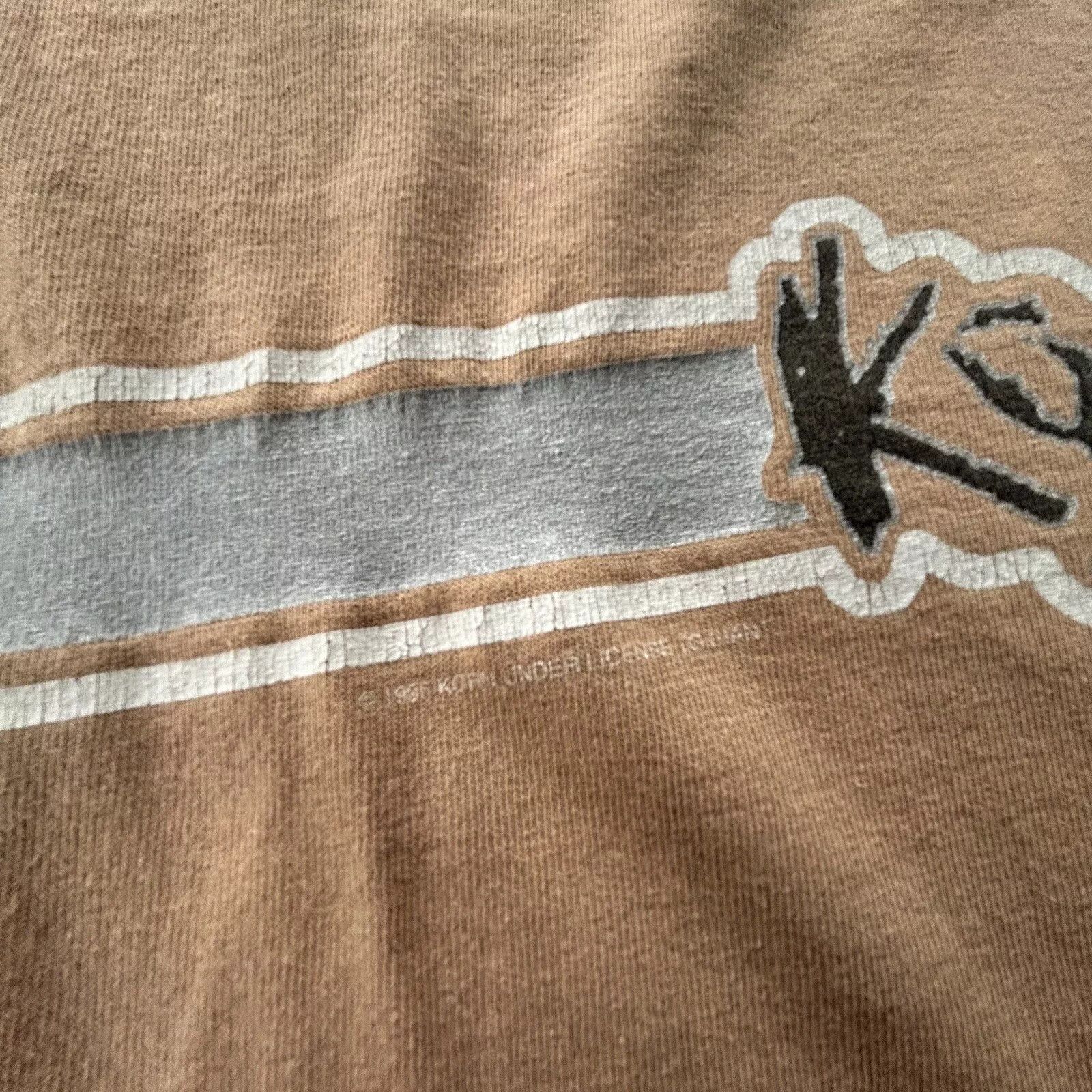 Giant VTG Korn 1996 Band T-Shirt Sz XL Beige Striped Size US XL / EU 56 / 4 - 5 Thumbnail