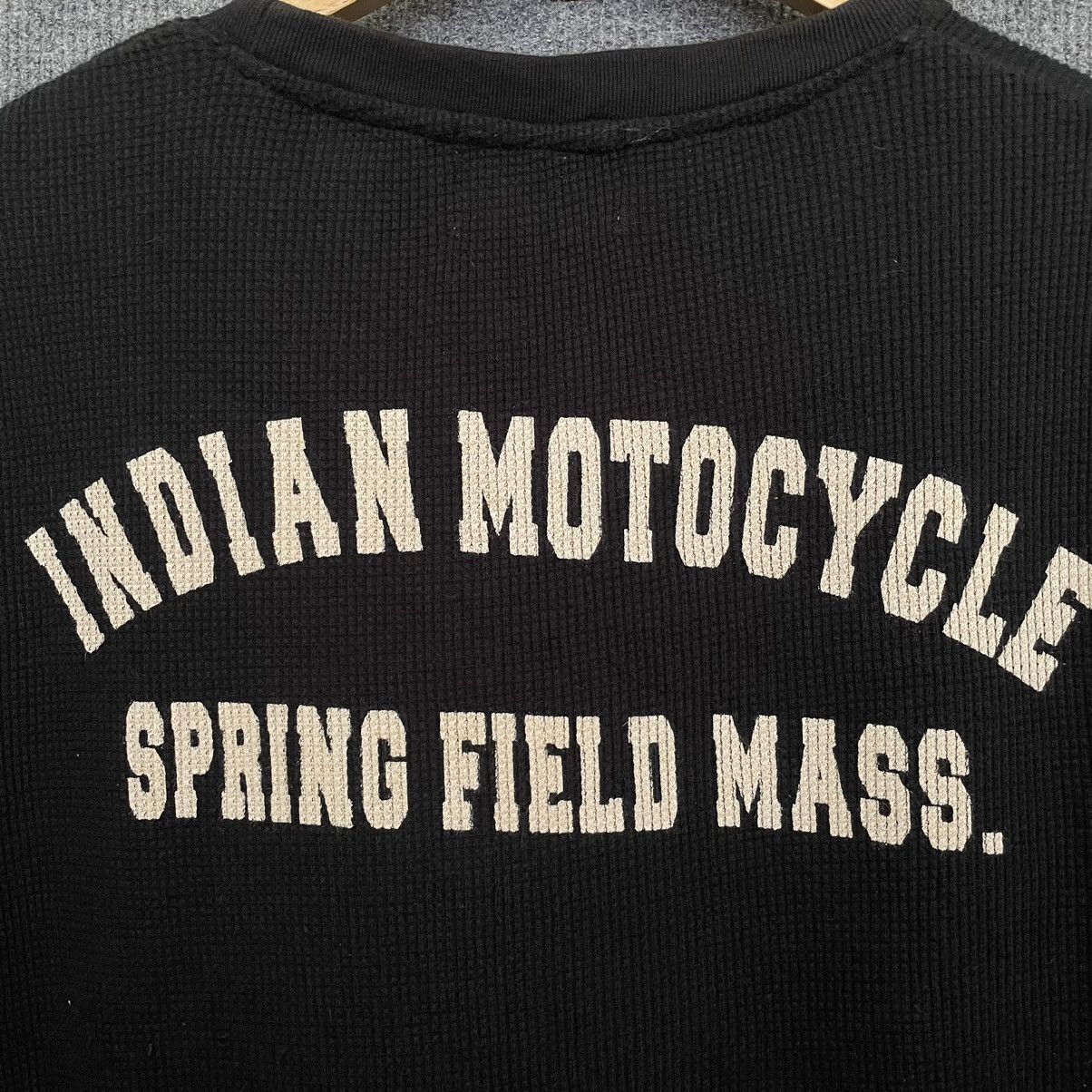 Indian Motorcycle × West Coast Choppers Y2K Indian Motorcycle Black Waffle T Shirt Size US L / EU 52-54 / 3 - 2 Thumbnail