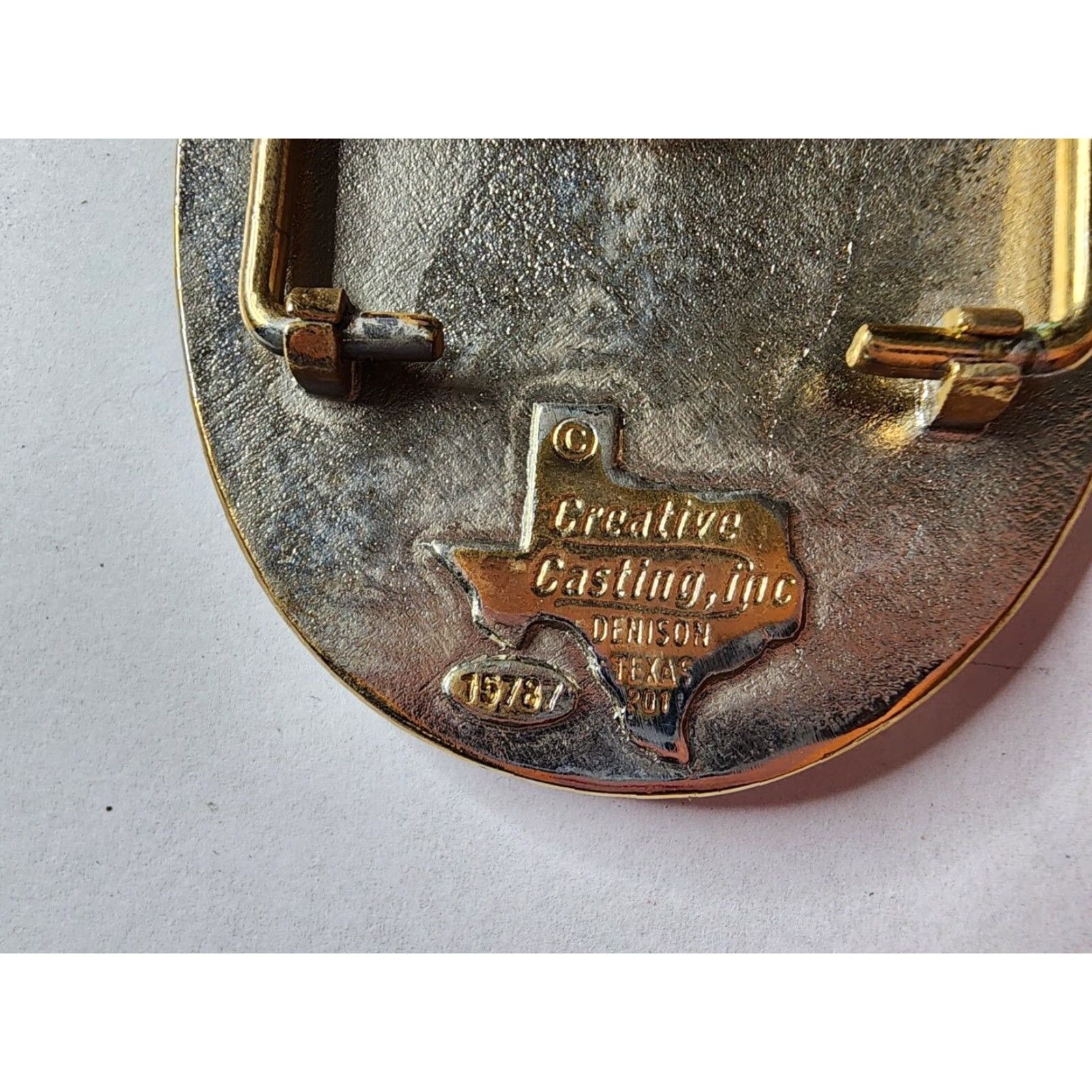 Champion VINTAGE Cheyenne Trap Club Champion Belt Buckle Western One Size Silver Plated Brass Logo Buckle Mens Size ONE SIZE - 4 Thumbnail