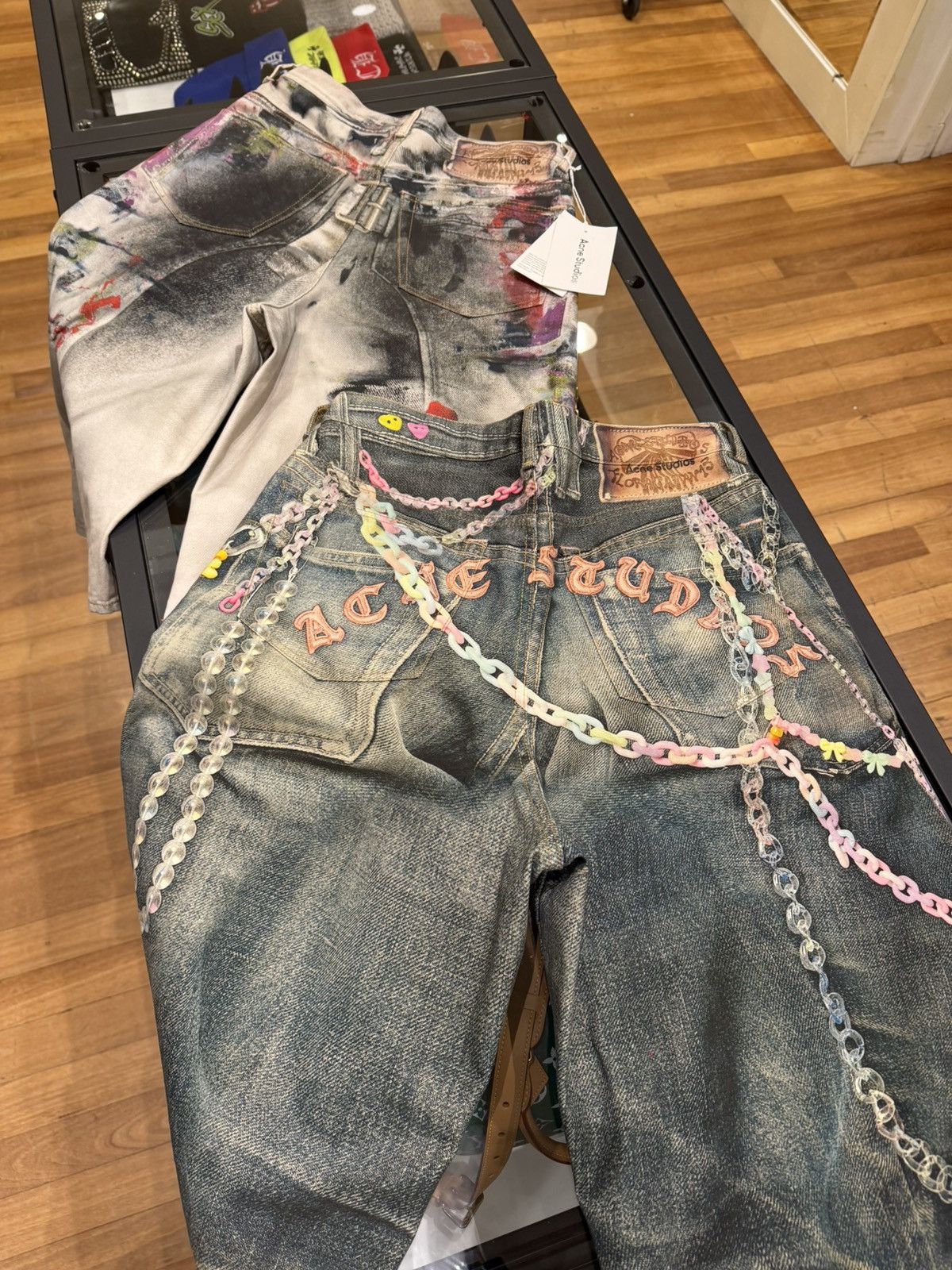 DENIM TEARS × Levi's Denim Tears x Levi’s 501 Rhinestone Cotton Wreath Jeans Size US 28 / EU 44 - 6 Thumbnail