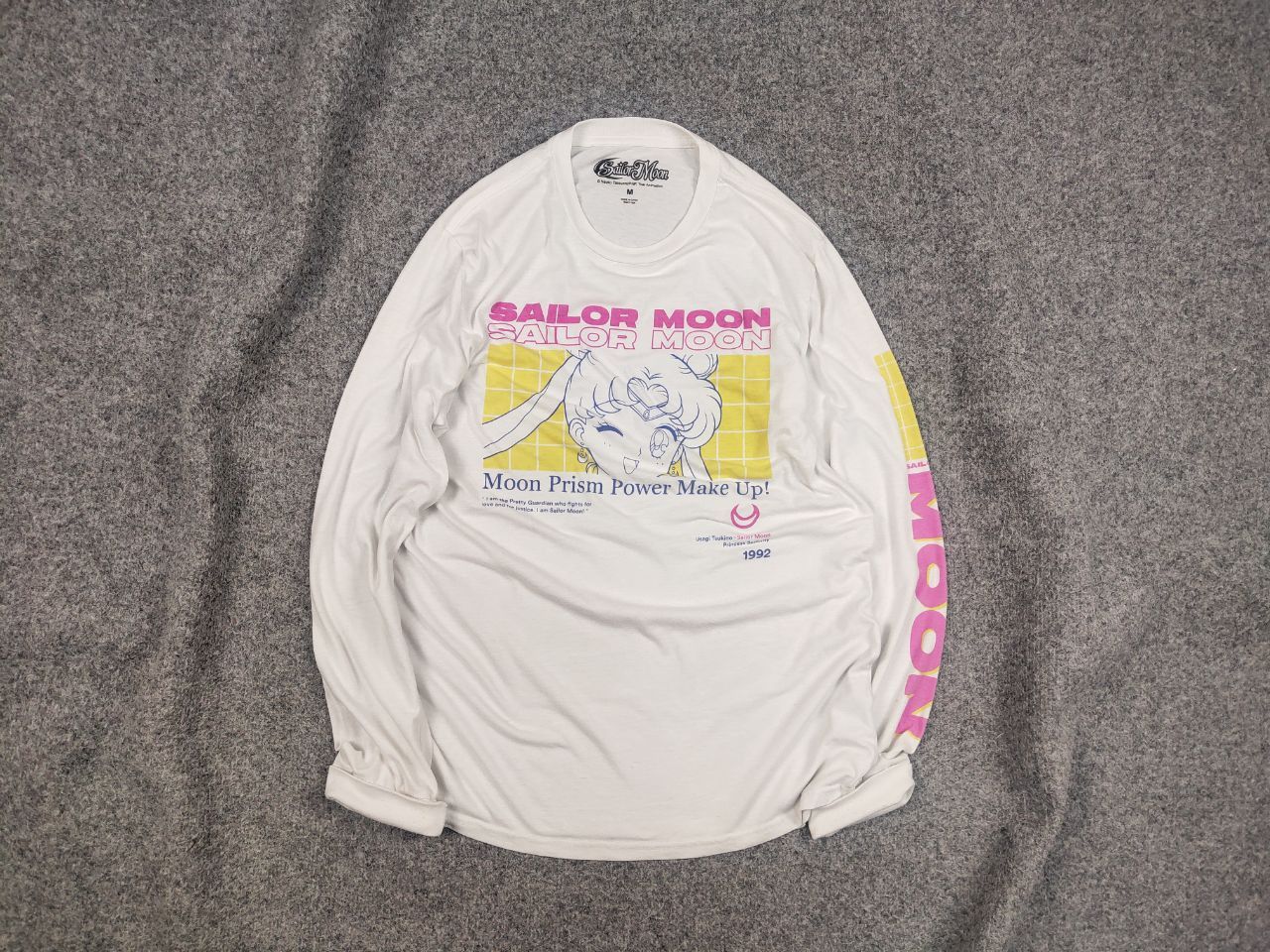 Anime Sailor Moon Usagi Tsukino anime long sleeve Sweatshirt Vtg Size US M / EU 48-50 / 2 - 1 Thumbnail