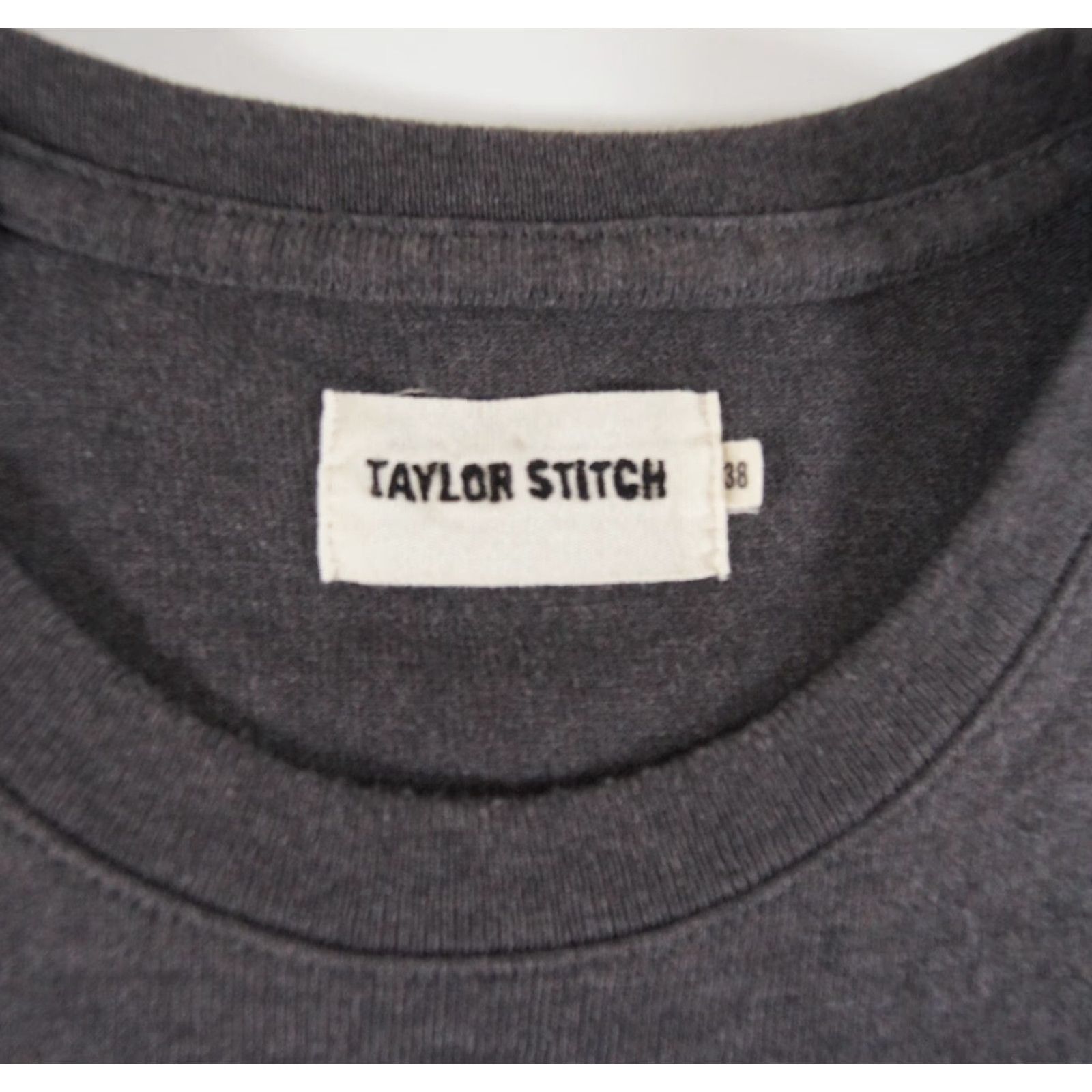 Taylor Stitch Taylor Stitch Mens Shirt 38 Gray Crewneck Short Sleeve T-Shirt Pocket Everyday Outdoor Size US M / EU 48-50 / 2 - 5 Thumbnail