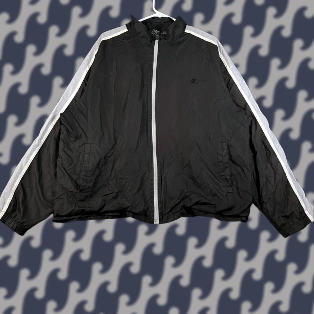 Starter VINTAGE Starter Windbreaker Jacket Size 2XL Black White Full Zip Track Men's Size US XXL / EU 58 / 5 - 1 Thumbnail