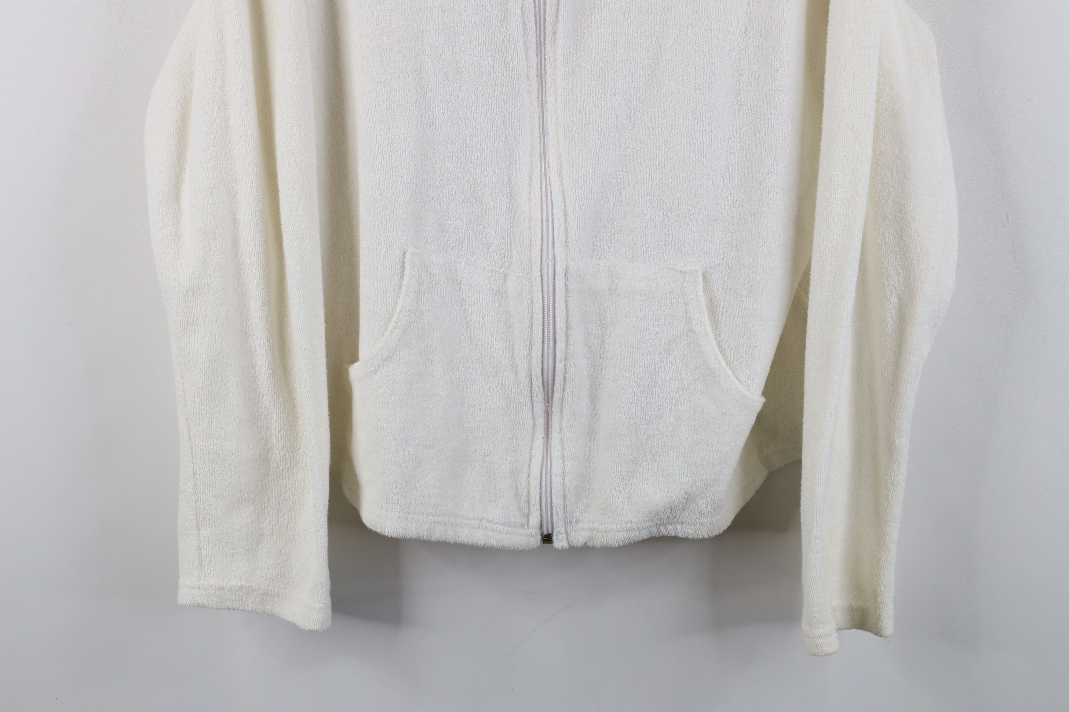 Vintage Vintage 90s Y2K Streetwear Cloth Full Zip Hoodie Cropped Size XL / US 12-14 / IT 48-50 - 3 Thumbnail