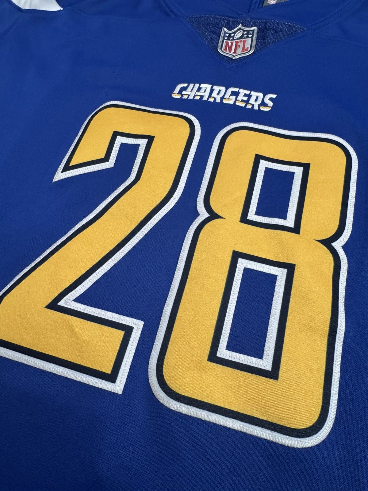 Nike Melvin Gordon #28 Los Angeles Chargers NFL Stitched Jersey Size XL / US 12-14 / IT 48-50 - 4 Thumbnail
