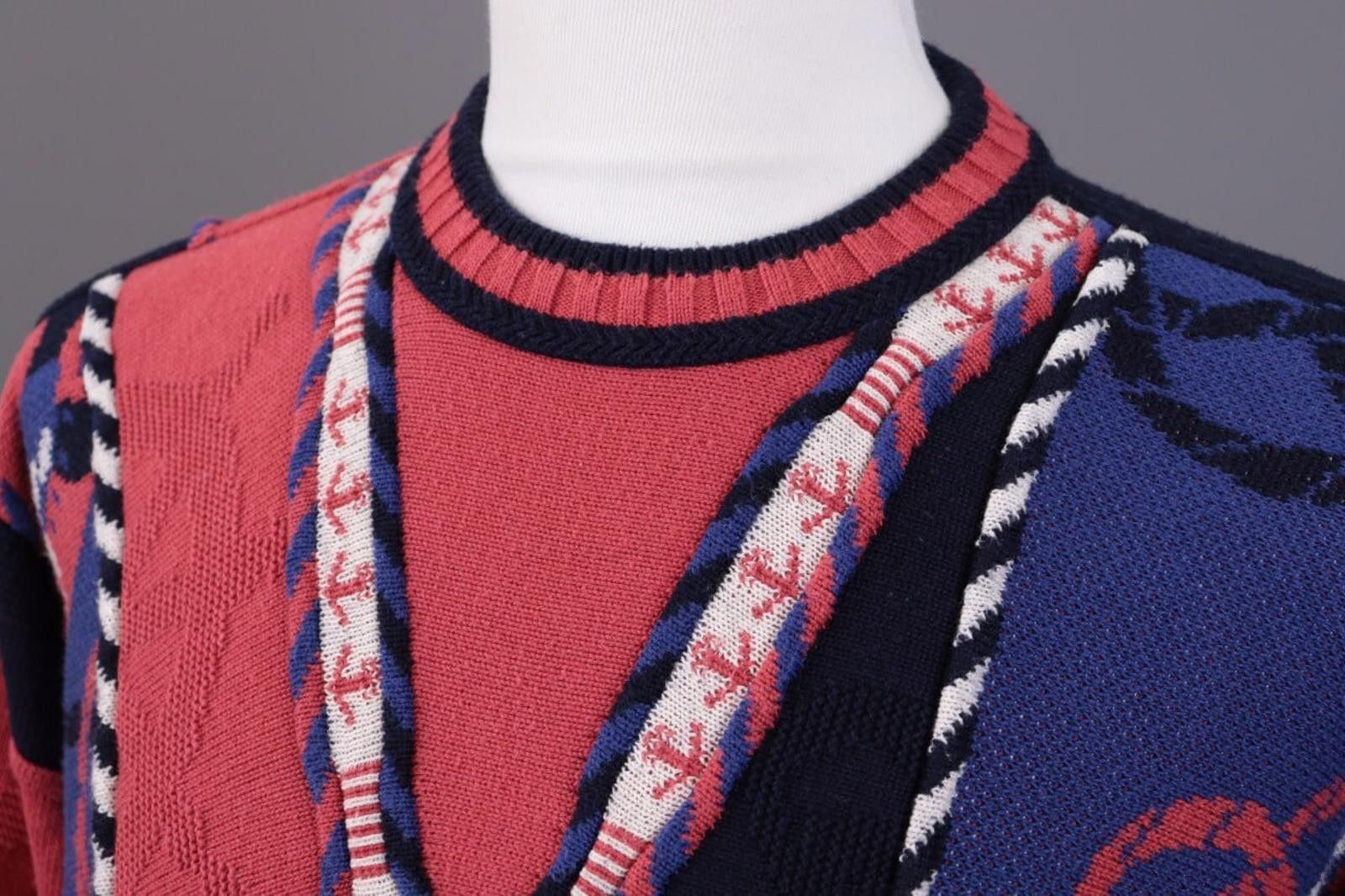 Carlo Colucci Carlo Colucci Multicolor Designer Sweater Size 56 Size US M / EU 48-50 / 2 - 10 Thumbnail