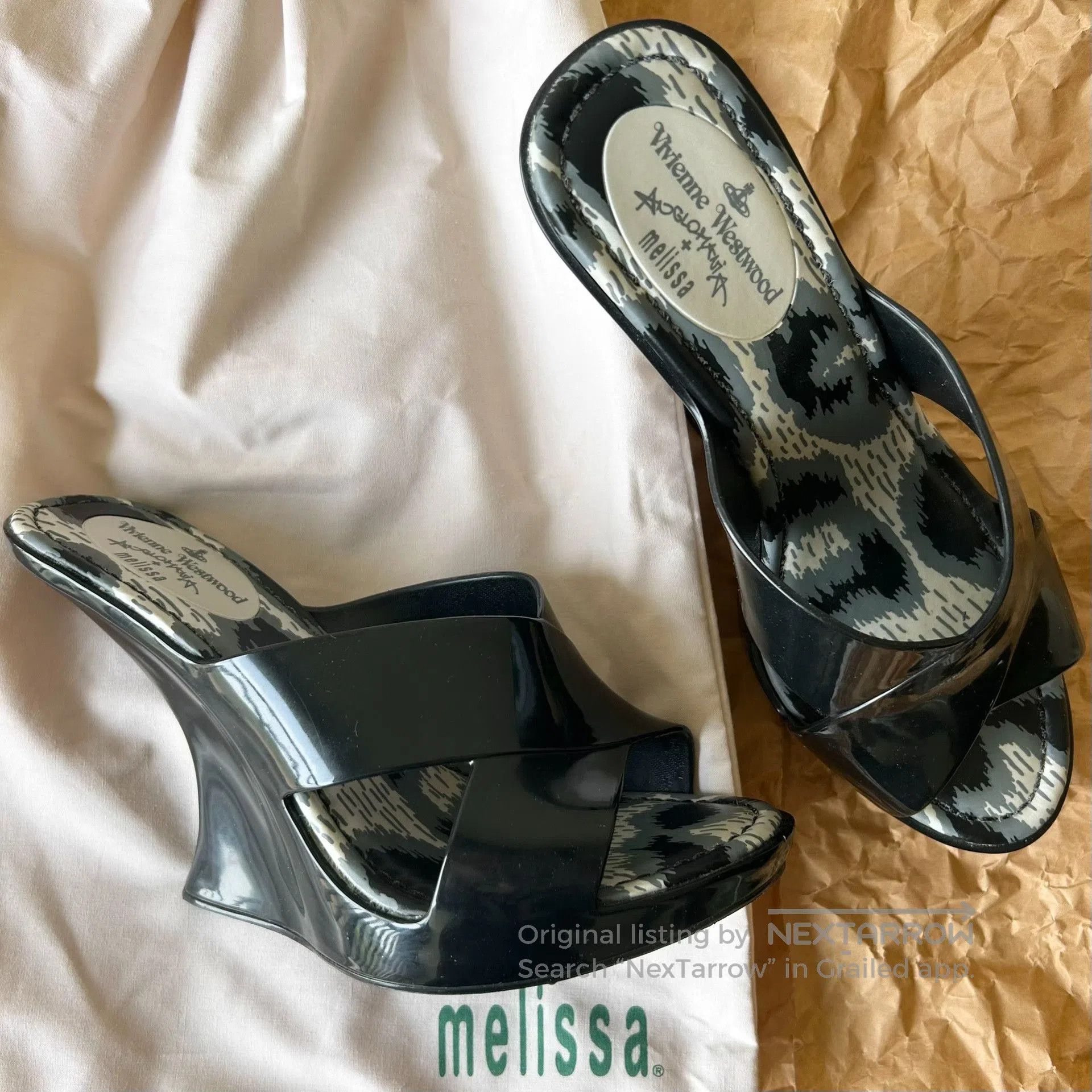 Vivienne Westwood Vivienne Westwood Melissa Black Platform Sandals. Size US 6 / IT 36 - 2 Thumbnail