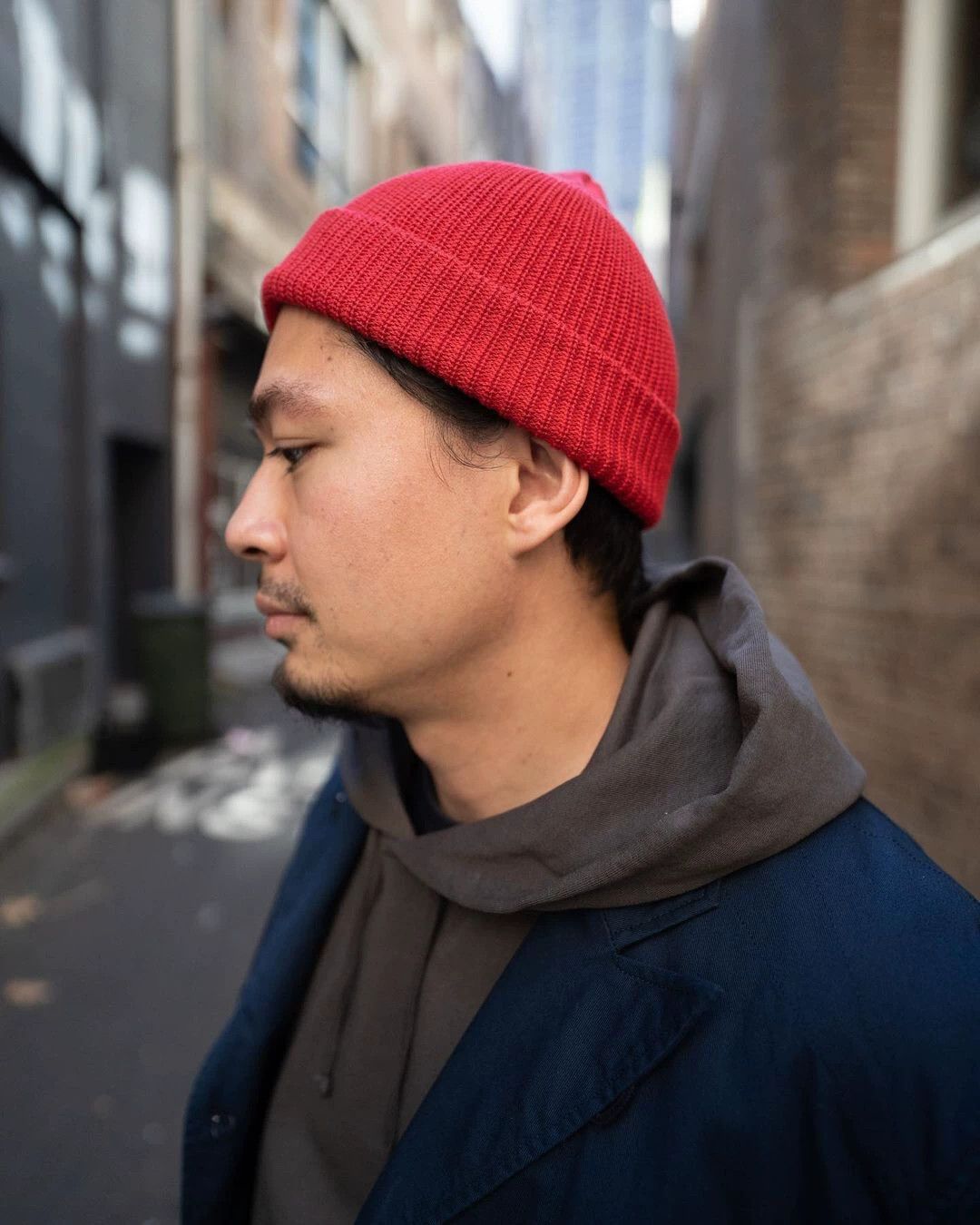 Knickerbocker Mfg Co red knit watch cap by knickerbocker Size ONE SIZE - 1 Thumbnail