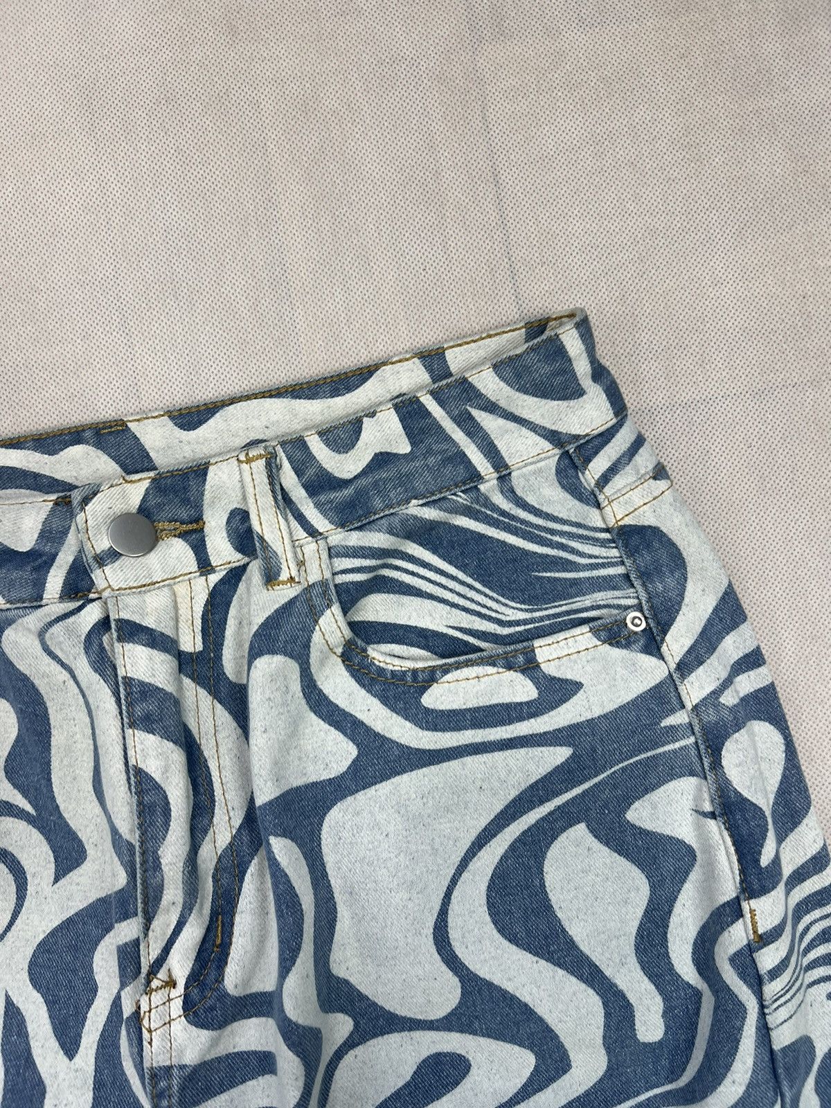 Vintage Baggy Pants y2k patterns avant garde Size US 32 / EU 48 - 2 Thumbnail
