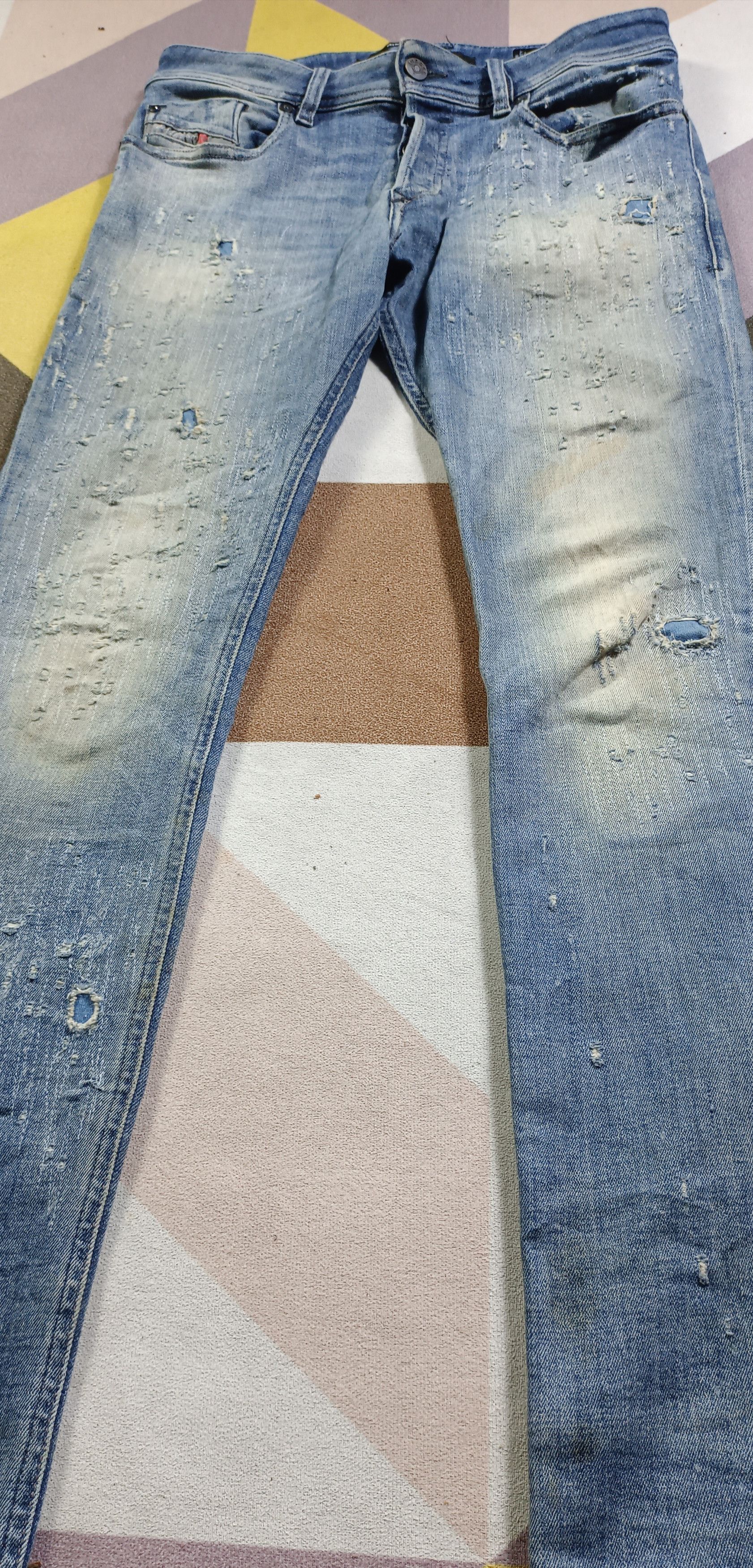 Diesel 🔥Diesel SLEENKER slim skinny 1978 Cowhide Leather Size US 30 / EU 46 - 4 Thumbnail