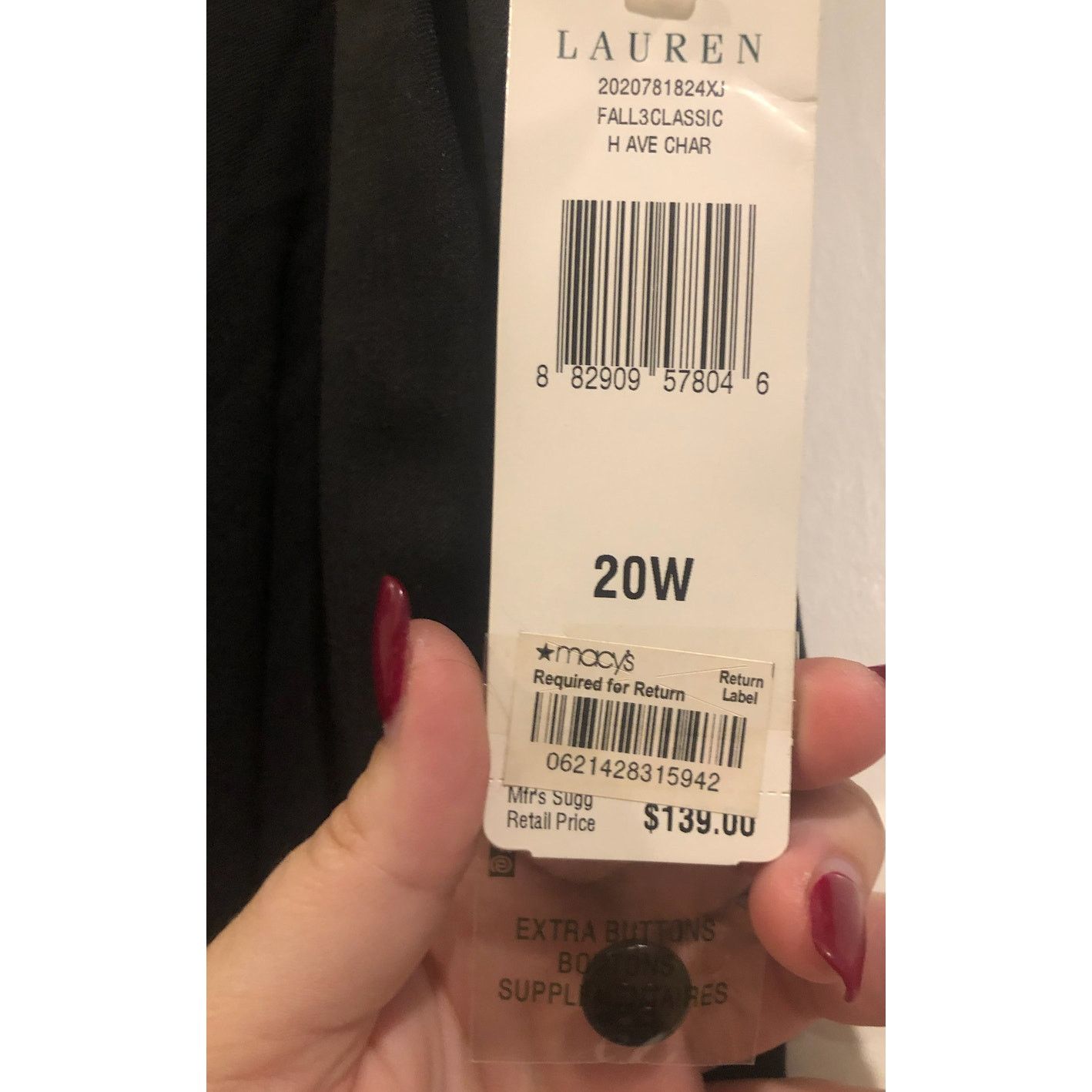 Lauren Ralph Lauren NWT Lauren Ralph Lauren Slacks Straight Leg Trouser $139 Size 42" / US 20 - 5 Thumbnail