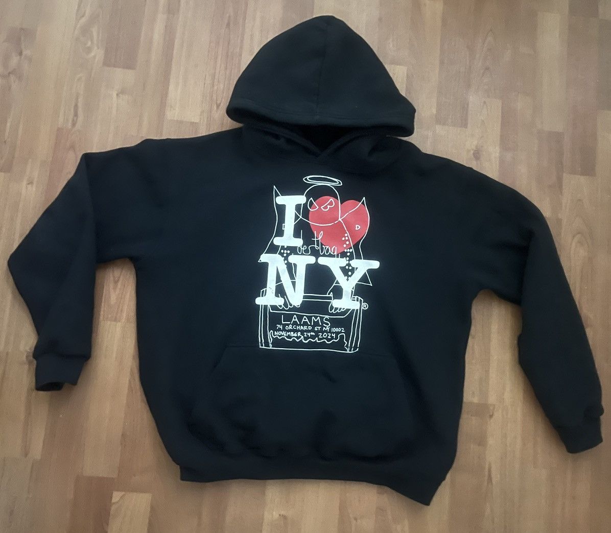 Designer LAAMS x I ❤️ NY HOODIE *1OF1* Size US M / EU 48-50 / 2 - 1 Preview