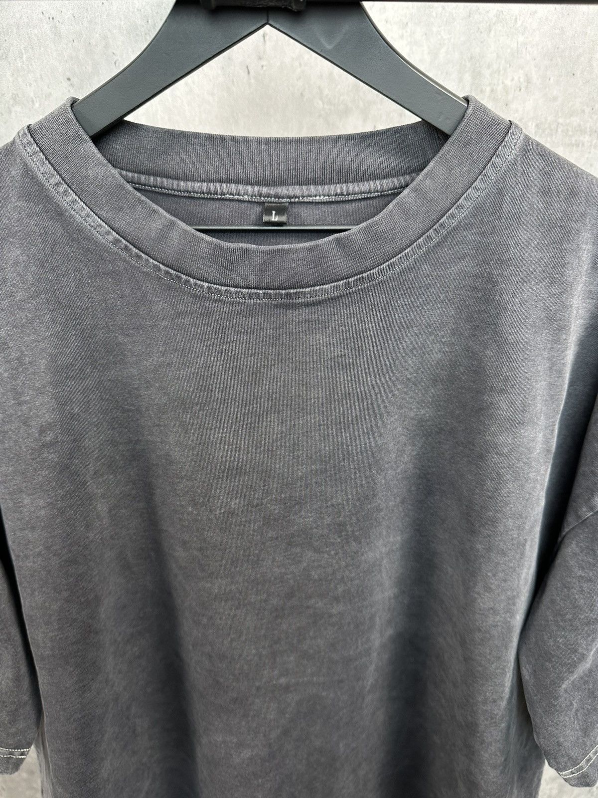 Vintage Washed Black Heavyweight Tshirt Boxy Fit Size US L / EU 52-54 / 3 - 3 Thumbnail