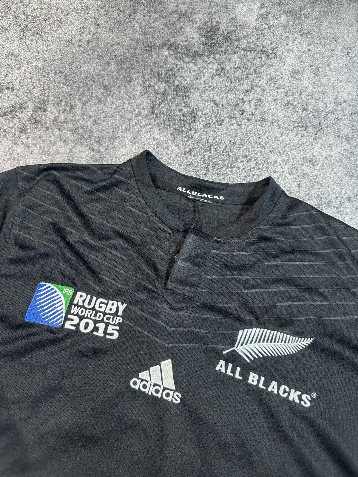 Adidas Adidas All Blacks New Zealand 6 Rugby Jersey Streetwear L Size US L / EU 52-54 / 3 - 3 Thumbnail