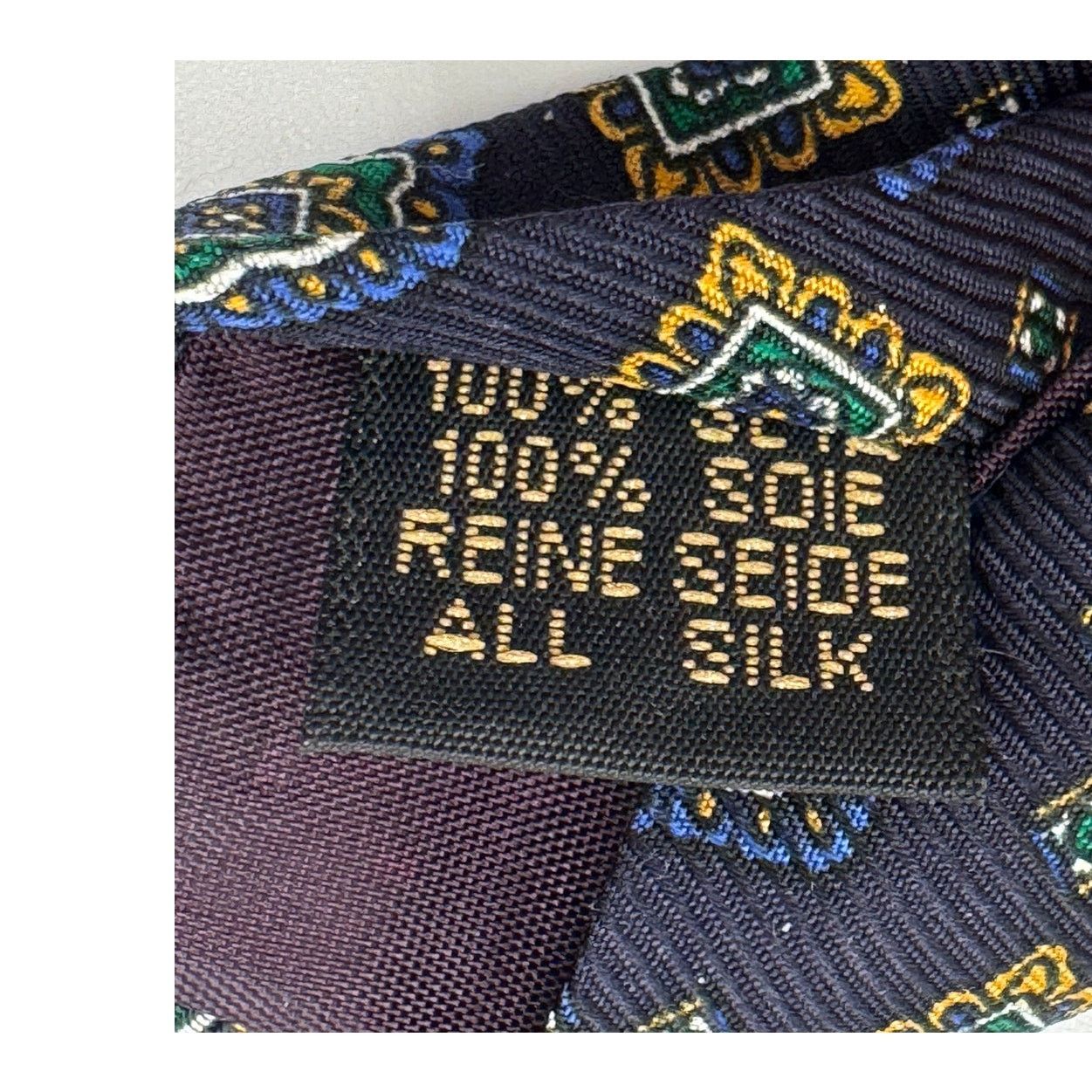 Jos. A. Bank Jos A Bank Premier Collection Mens Silk Tie Navy Size ONE SIZE - 8 Thumbnail