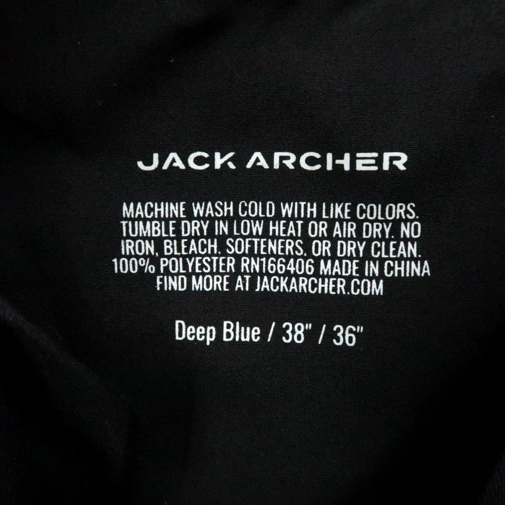 Vintage Jack Archer Pants Mens 38x36 Deep Blue Jetsetter Chino Zip Pocket Trouser Size US 38 / EU 54 - 4 Thumbnail