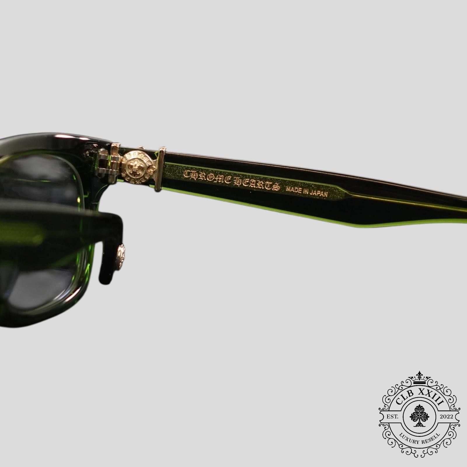 Chrome Hearts Chrome Hearts Gittin Any? Glasses in Green Size ONE SIZE - 3 Thumbnail