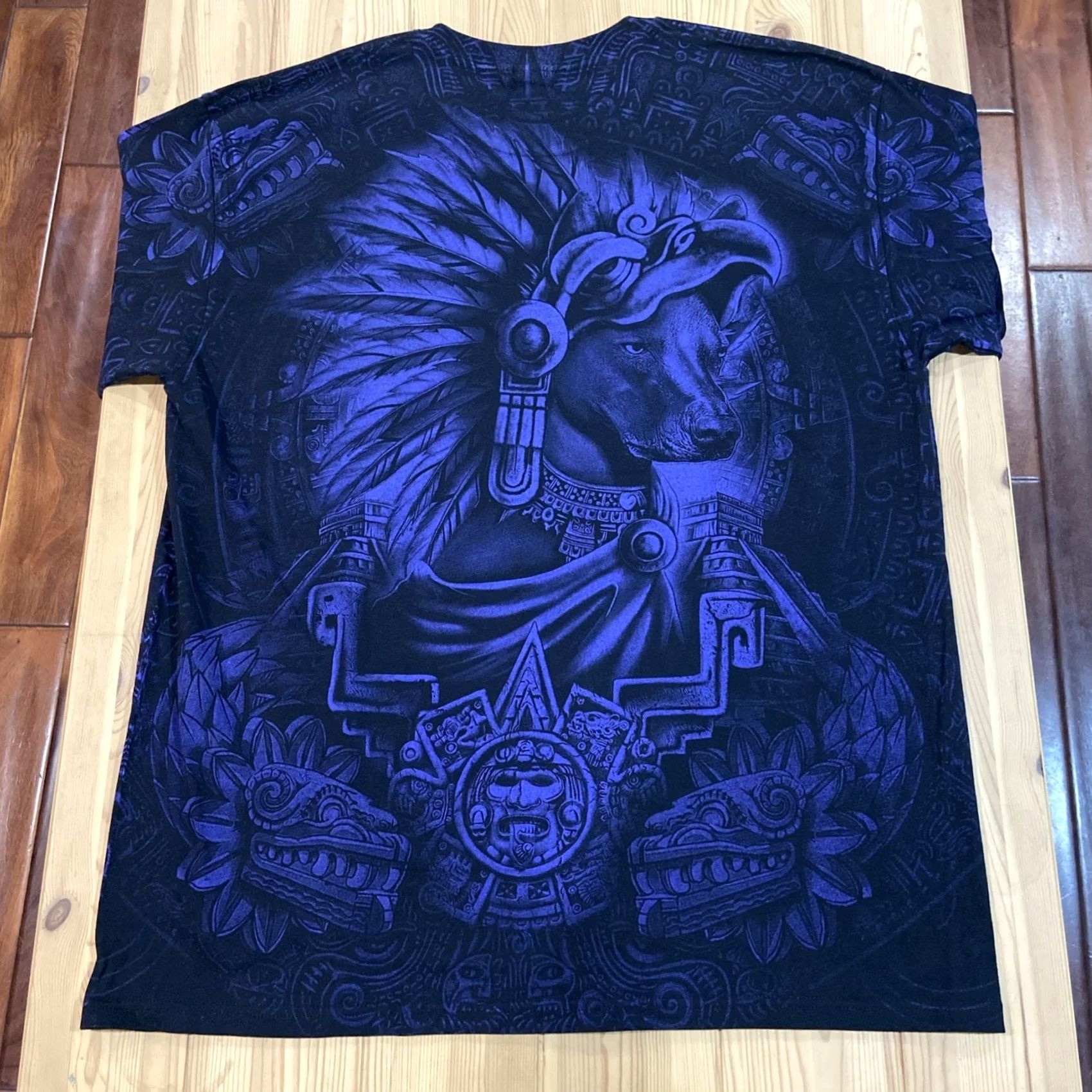 Gloverall Mazatlan Mexico Yazbek T-Shirt Unisex Adults Short Sleeve AOP Graphic Print Black XL Pirates Cozumel Mexico 2010s Model Play Eras Size US XL / EU 56 / 4 - 6 Thumbnail