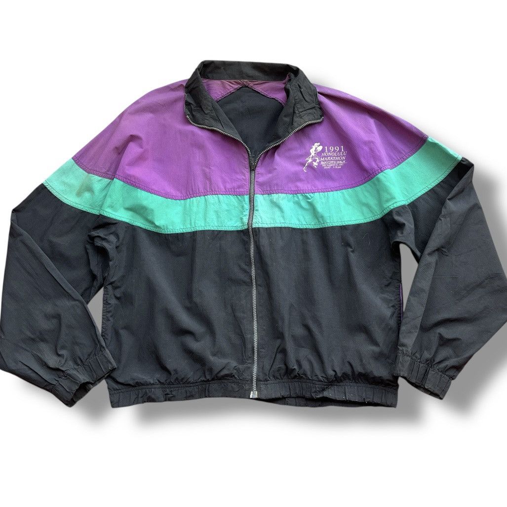 Vintage VINTAGE 1991 HONOLULU MARATHON MAYORS WALK LIGHT JACKET Size US L / EU 52-54 / 3 - 3 Thumbnail