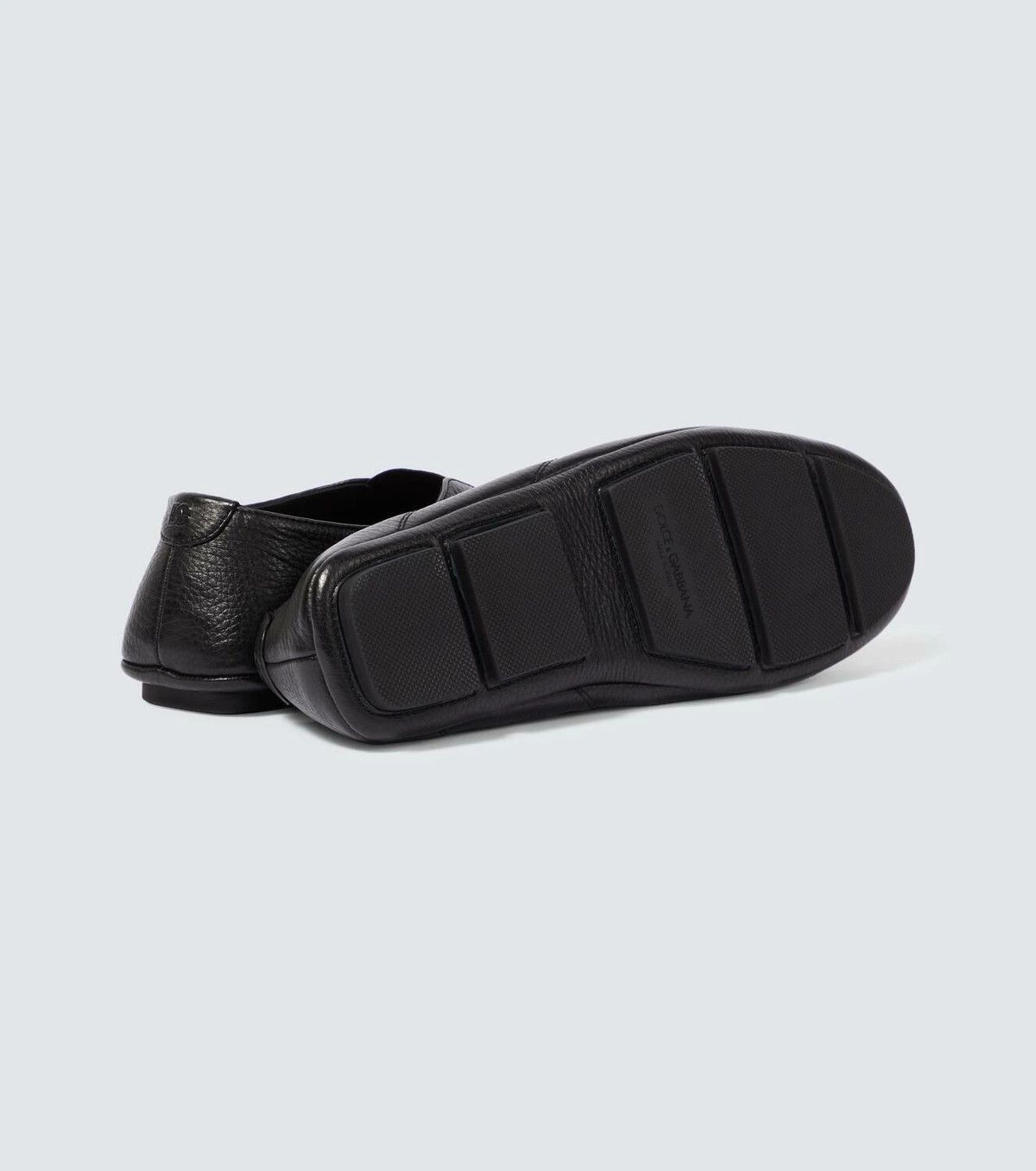 Dolce & Gabbana o1s22i1n0924 Leather Slipper Loafers in Black Size US 9 / EU 42 - 7 Thumbnail