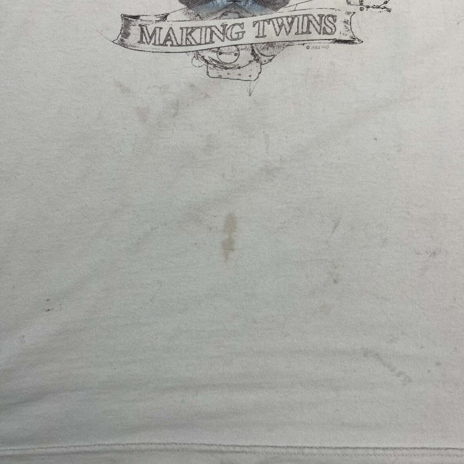 Harley Davidson × Vintage Vintage 2002 Harley Davidson T Shirt Twins Motorcycle Tee Size US XL / EU 56 / 4 - 4 Thumbnail