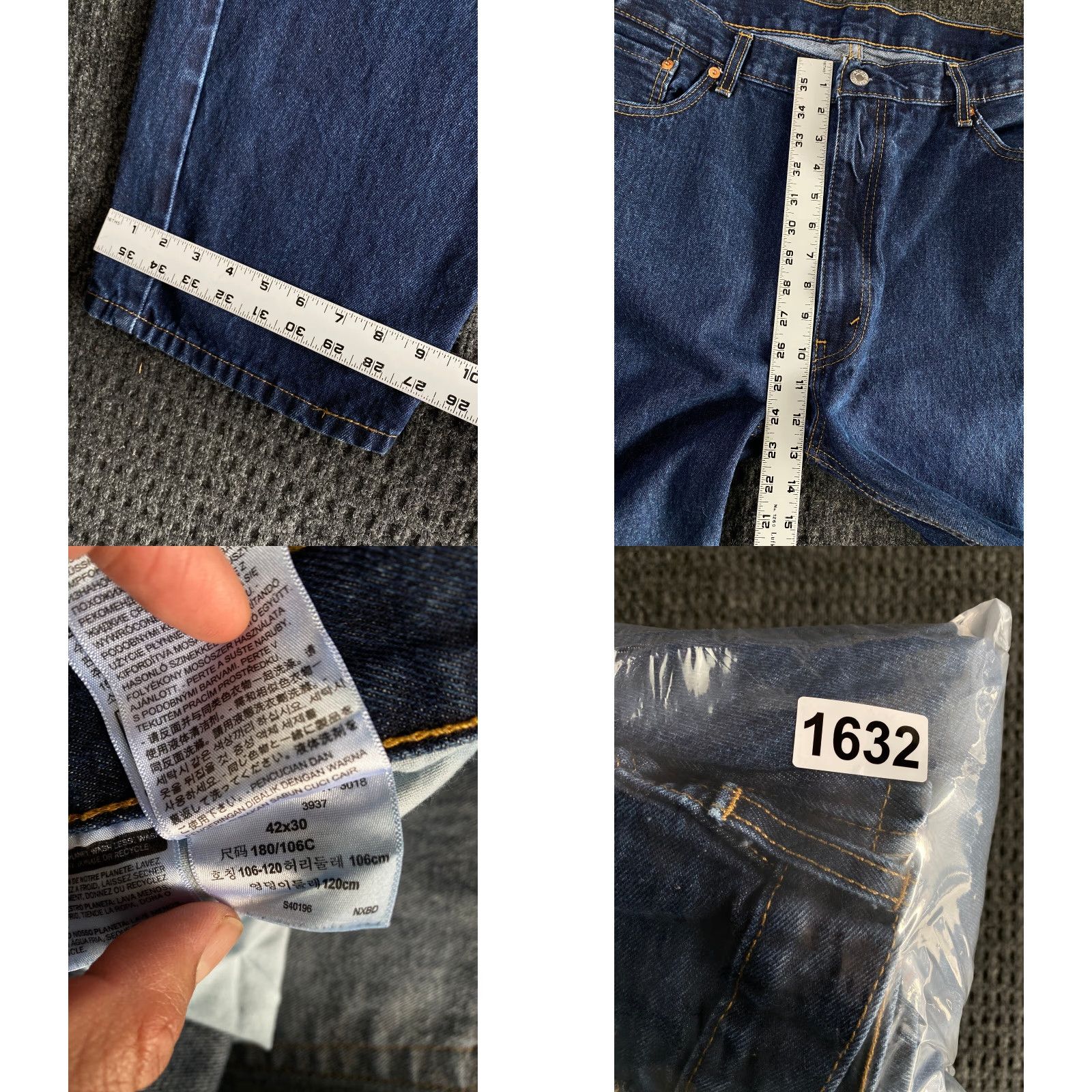 Levi's VINTAGE Levi’s 505 Denim Jeans 42 x 30 Medium Wash Mens Regular Jeans Blue 80s 90s Retro Hip Hop Rock USA Size US 42 / EU 58 - 8 Thumbnail