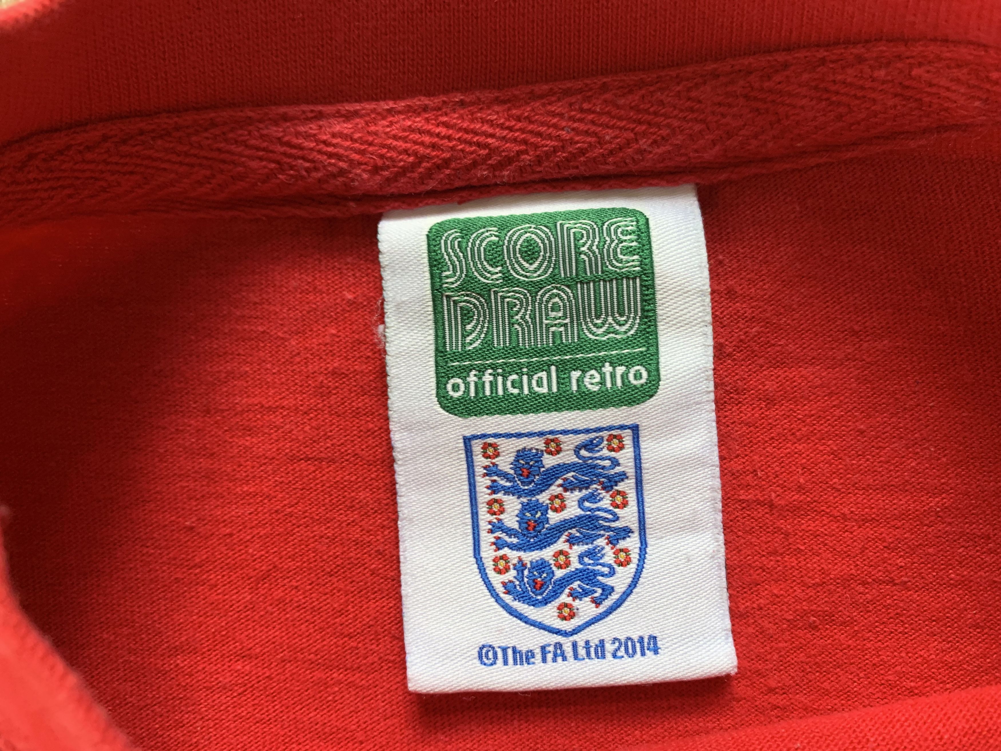 Vintage Vintage Score Draw England Long Sleeve T-Shirt Size US S / EU 44-46 / 1 - 7 Thumbnail