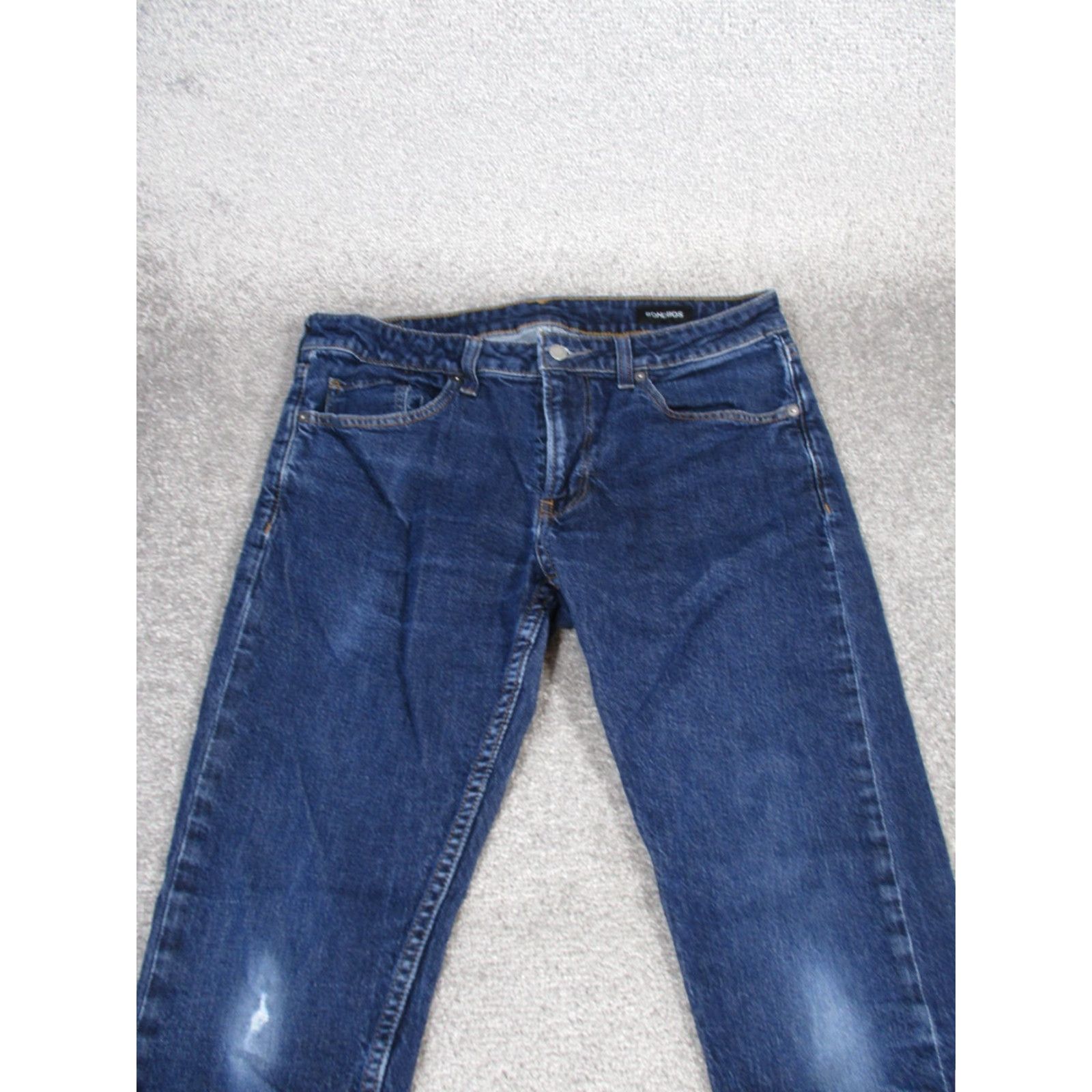 Bonobos Bonobos Jeans Mens 33 Dark Wash Denim Tailored Fit 33X30 * Solid Zip Dark Denim Bonobos Jeans 33 Regular Men XS? Size US 33 - 4 Thumbnail