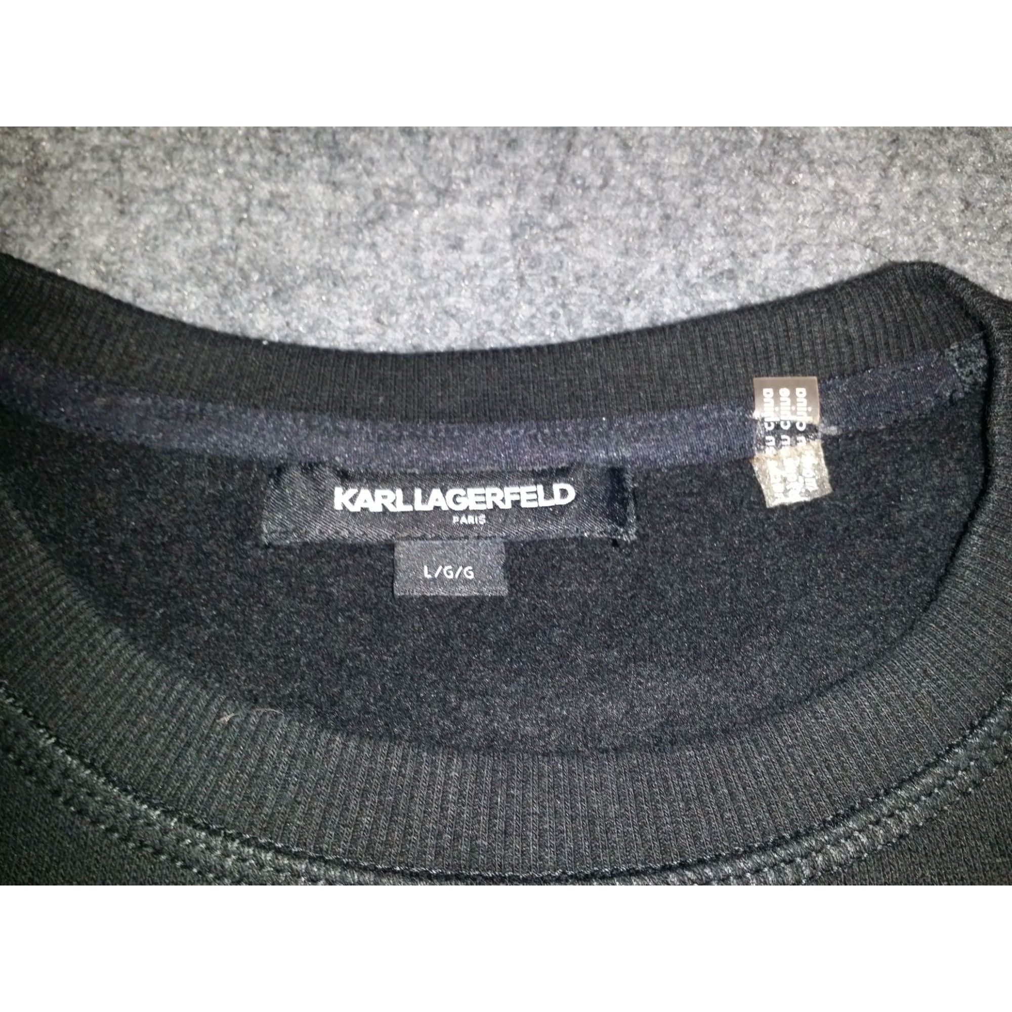 Karl Lagerfeld Karl Lagerfeld Sweatshirt Men Sz L Graphic Print Black Stree Size US L / EU 52-54 / 3 - 5 Thumbnail