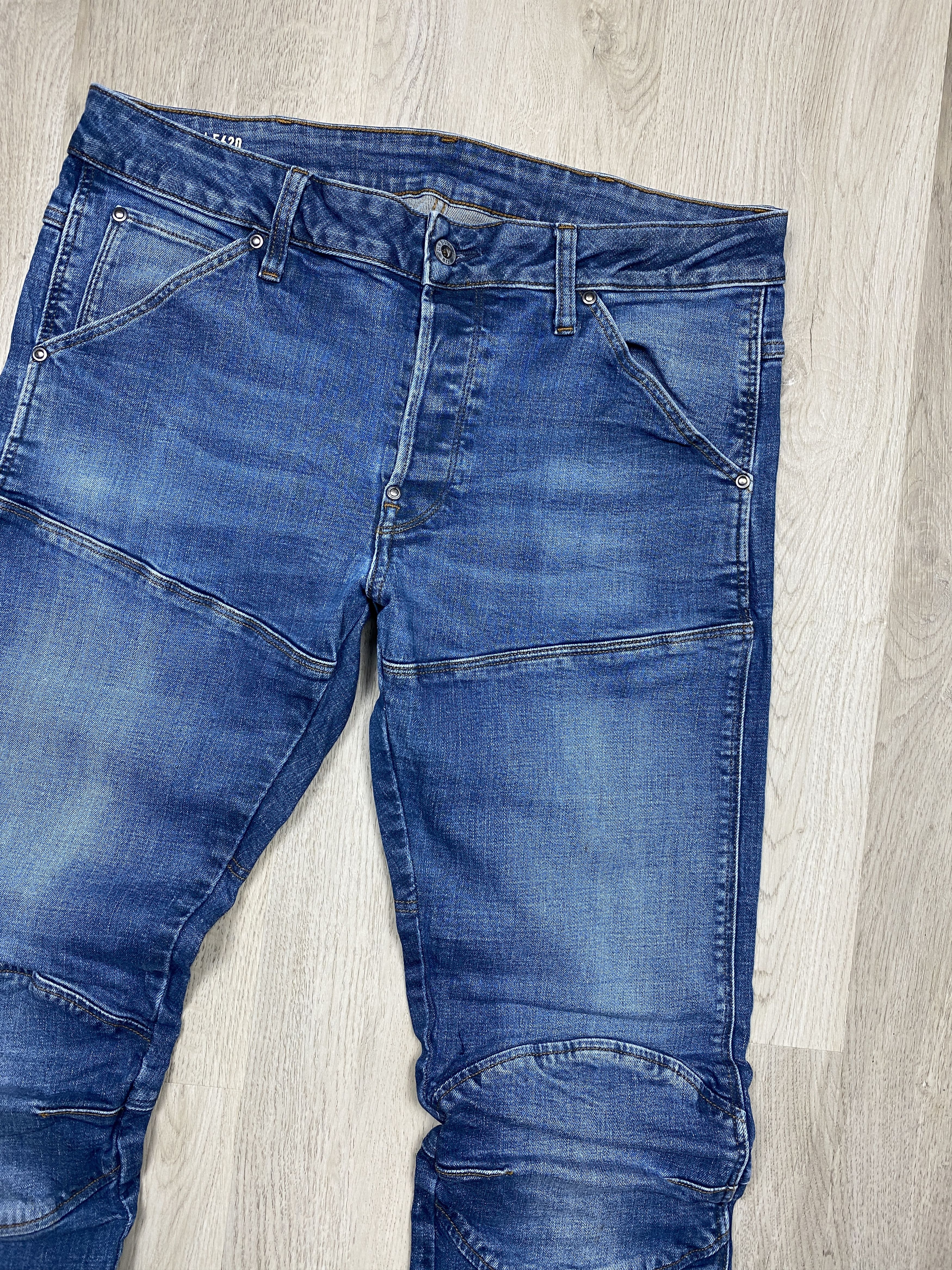 G-Star G Star Raw Vintage 3D Slim Denim Pants Jeans Double Knee Size US 33 - 2 Thumbnail