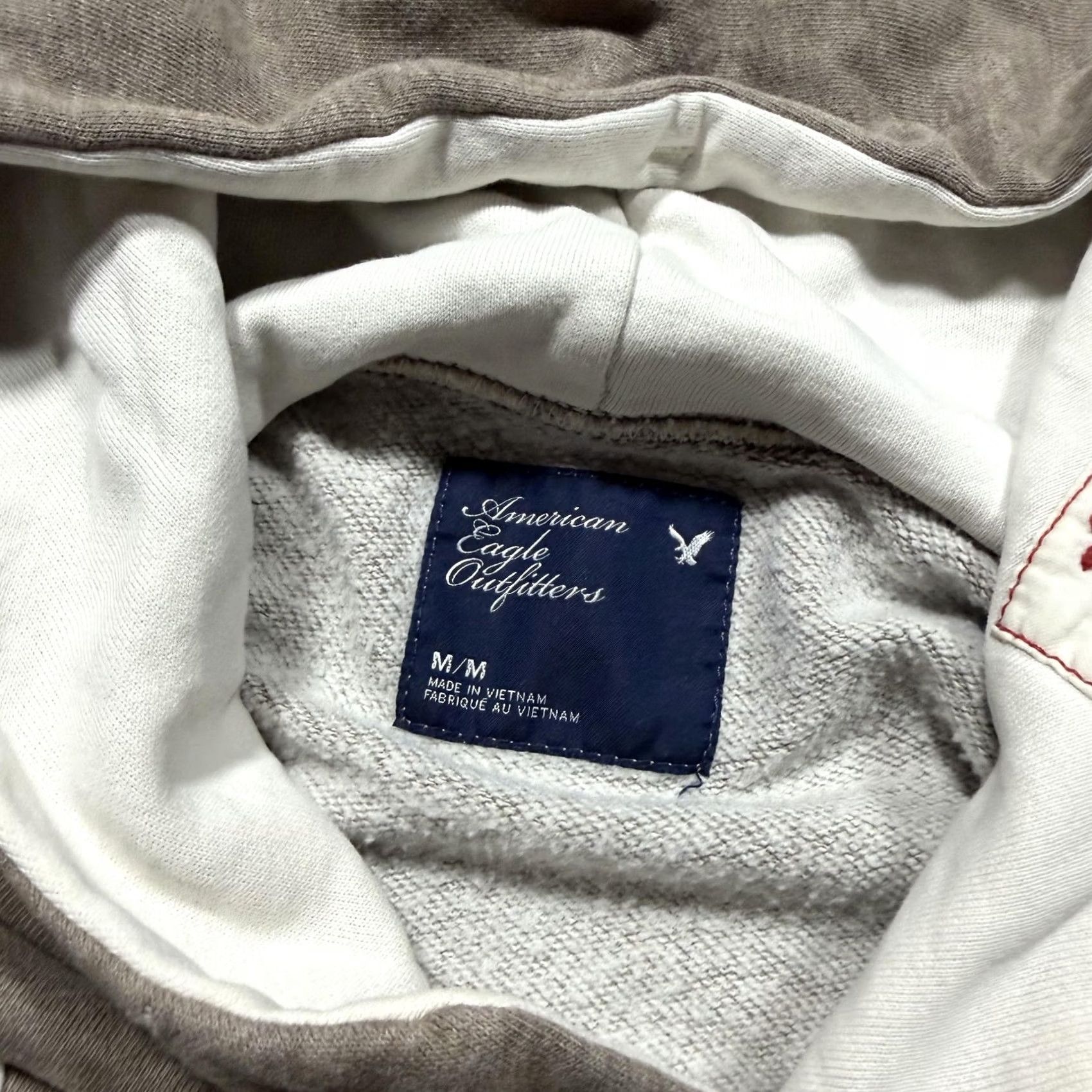 American Eagle Outfitters Y2K American Eagle Hoodie Womens Medium Brown Logo Fleece Sweatshirt Size M / US 6-8 / IT 42-44 - 6 Thumbnail