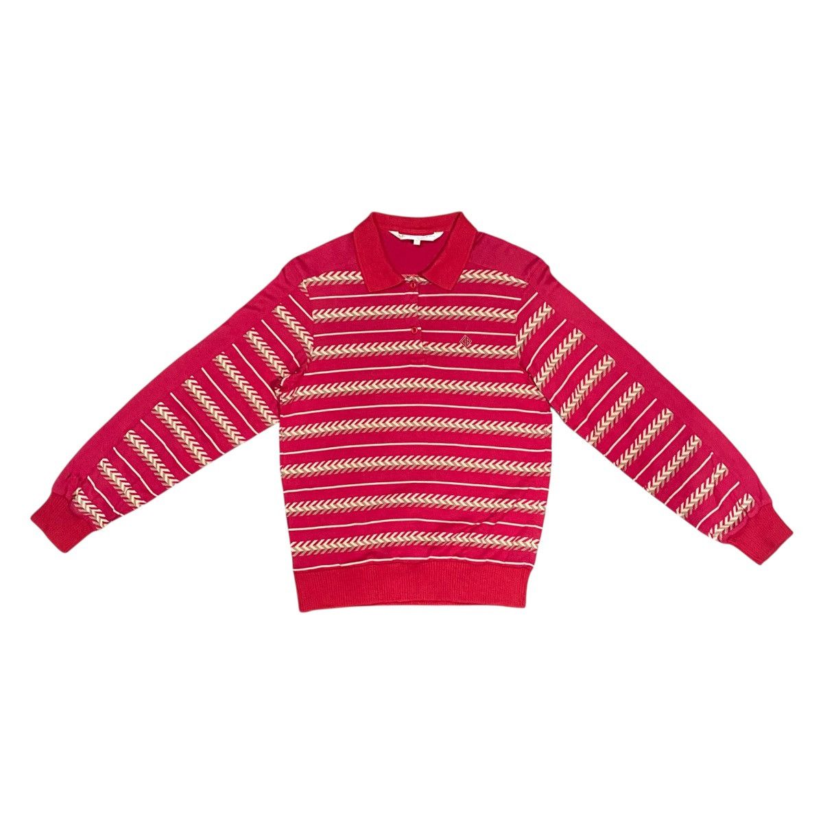 Christian Dior Monsieur Vintage Christian Dior Sports Striped Polos Shirt Size S / US 4 / IT 40 - 2 Thumbnail