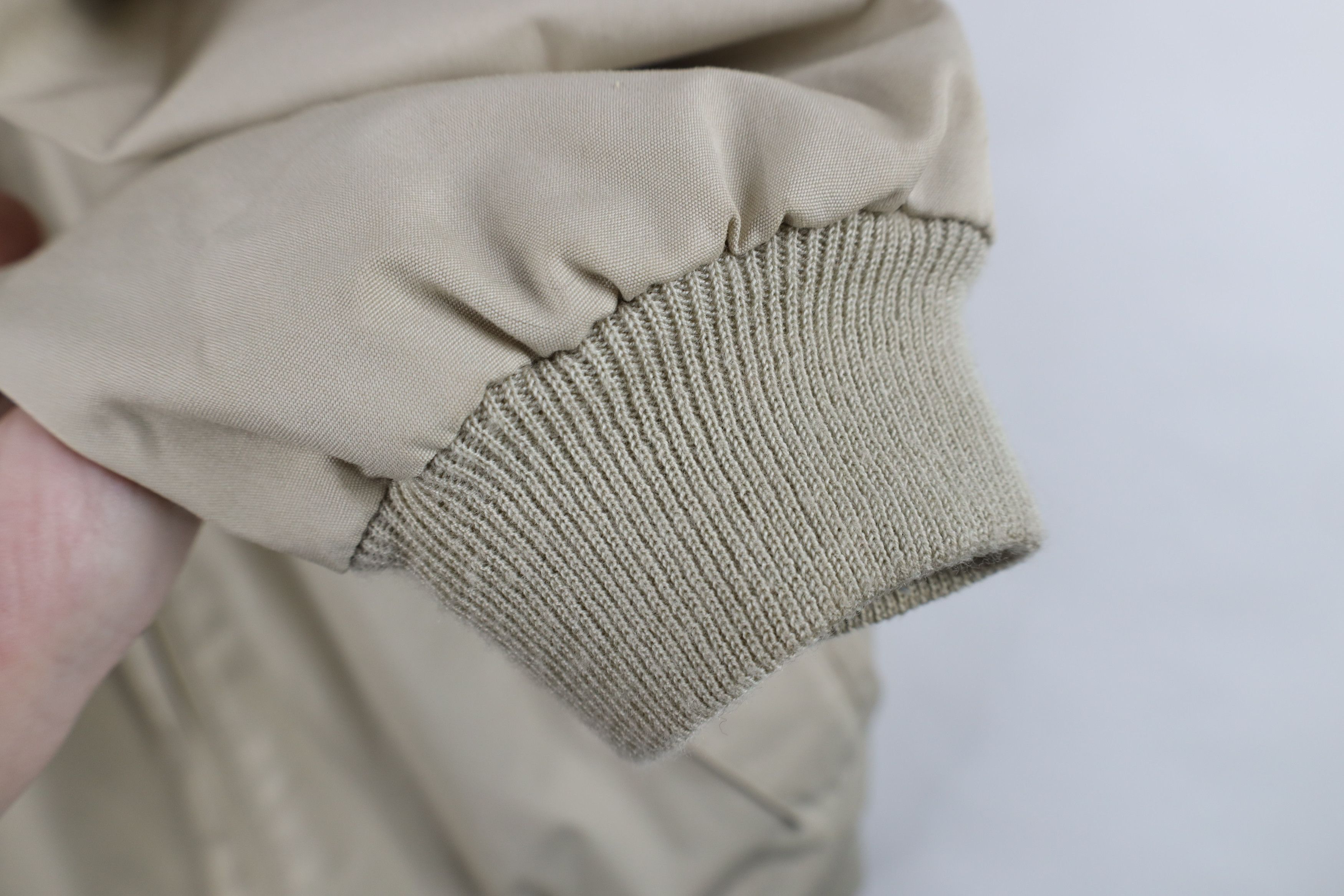 Lacoste Vintage 80s Izod Lacoste Racer Bomber Jacket Beige Khaki Size US M / EU 48-50 / 2 - 8 Thumbnail