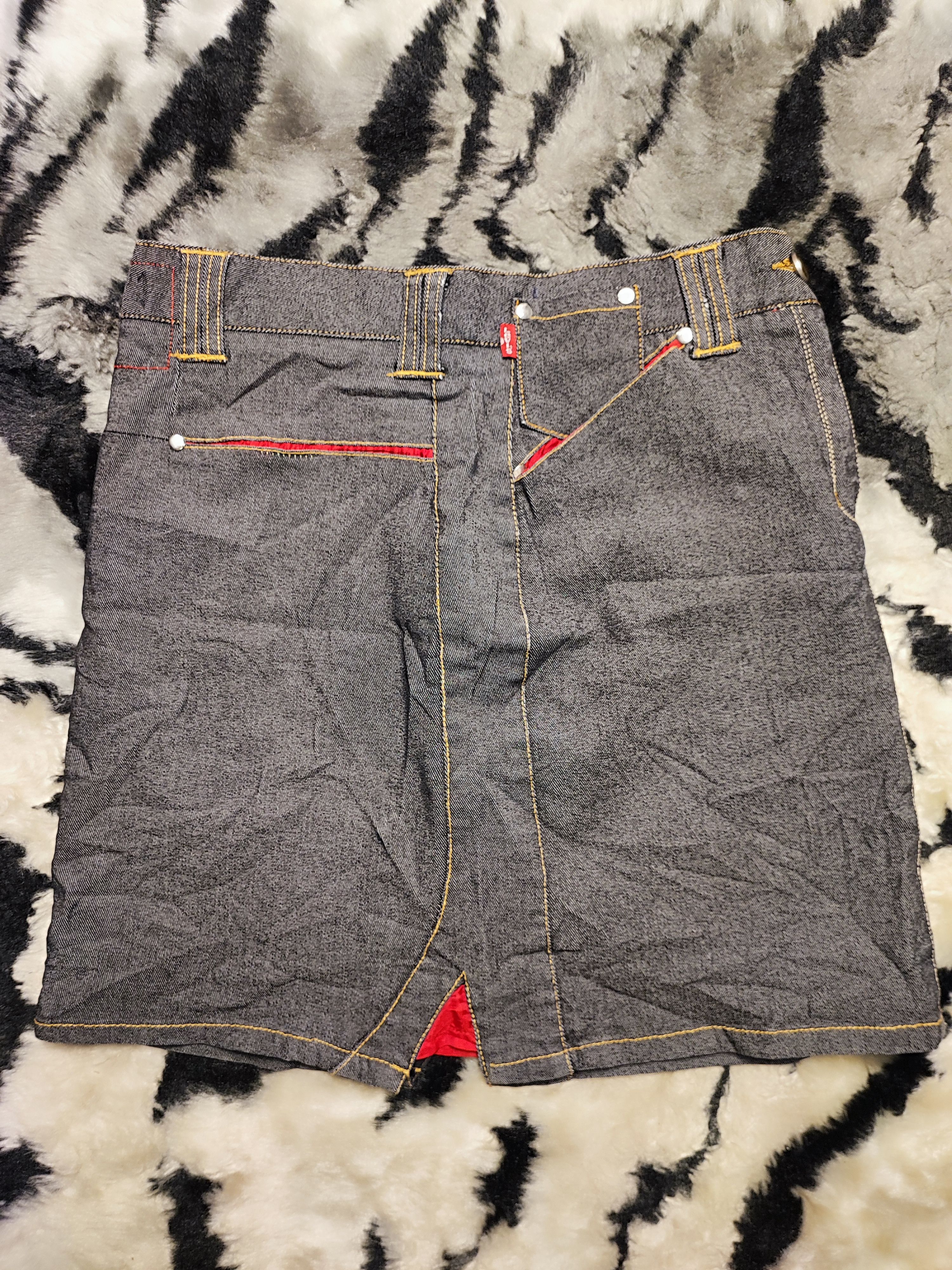 Levi's Archive 2000 Levi's Engineered Skirt Jeans 3D Twisted Seams Size 29" - 14 Thumbnail