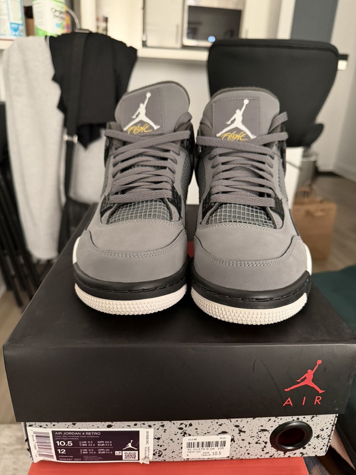 Jordan Brand Jordan 4 Cool Grey Size US 10.5 / EU 43-44 - 3 Thumbnail