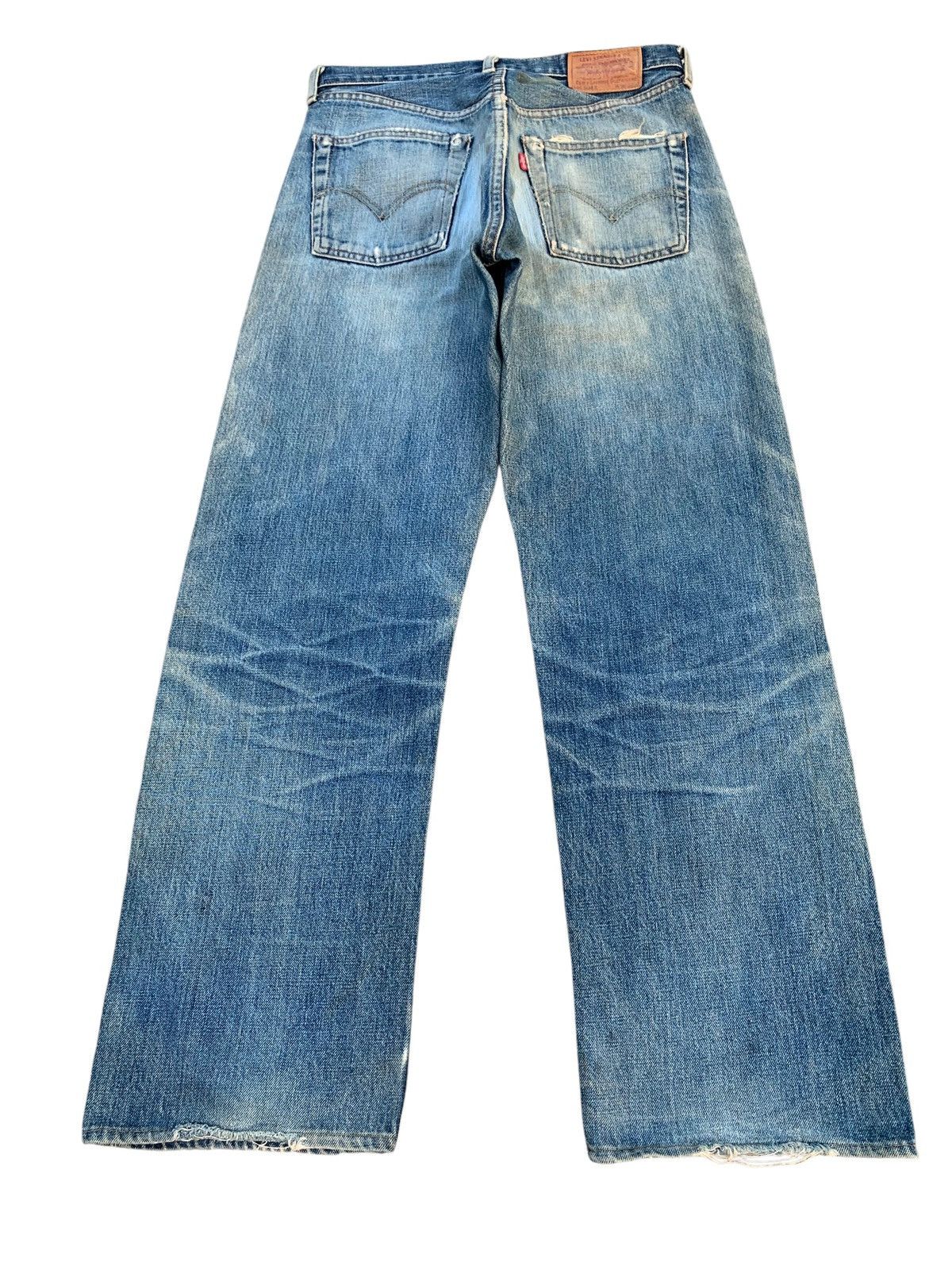 Levi's VINTAGE LEVIS 504Z BIG E TRASHER SELVEDGE DISTRESSED DENIM Size US 30 / EU 46 - 4 Thumbnail