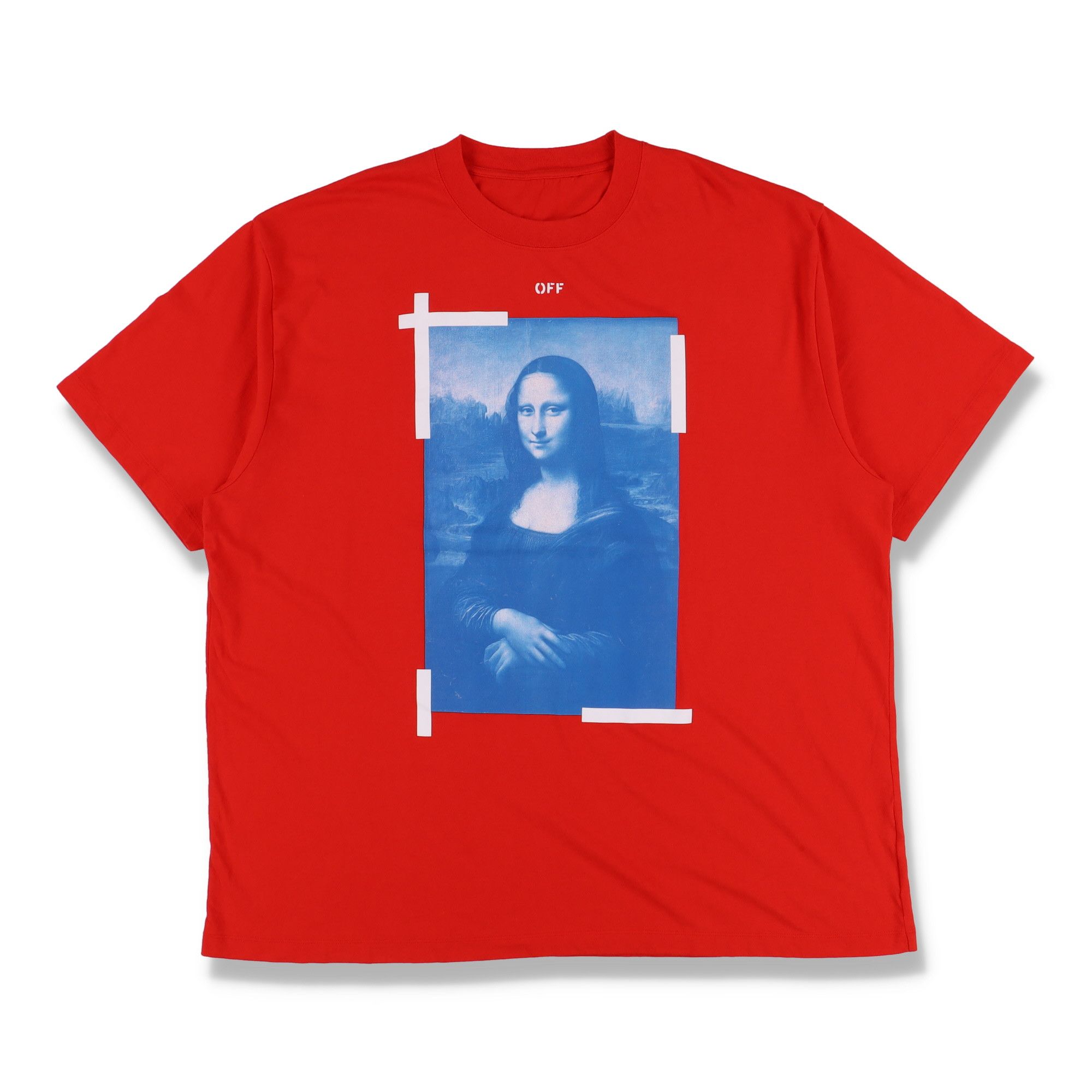 Red Mona Lisa Arrows Oversized T-Shirt