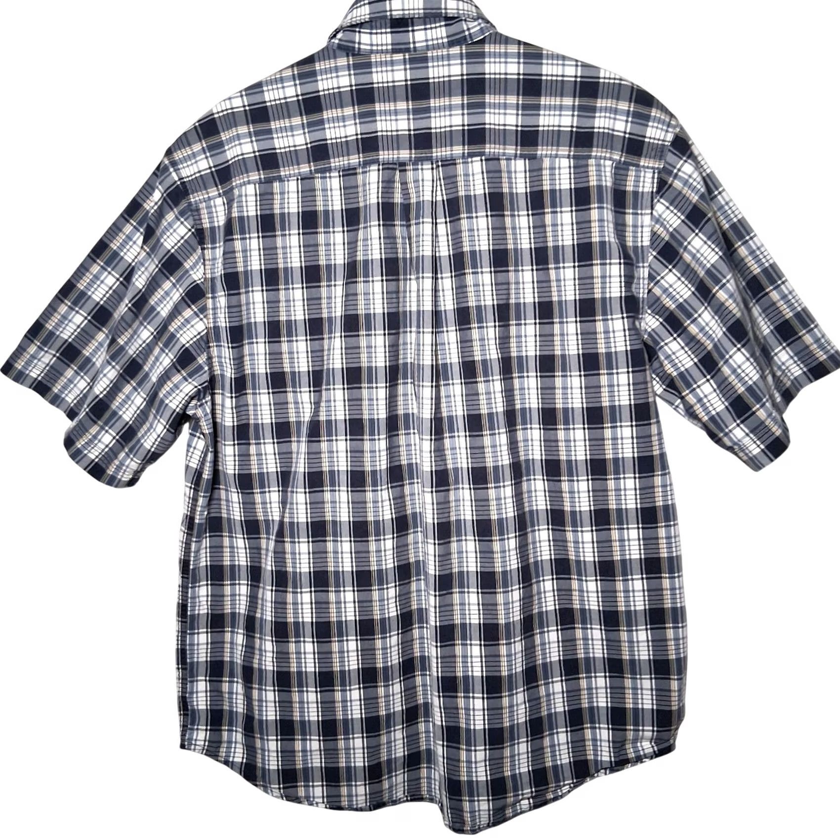 Carhartt Carhartt Button Down Shirt Men L Blue White Plaid Cotton Business Casual Work Size US L / EU 52-54 / 3 - 2 Thumbnail